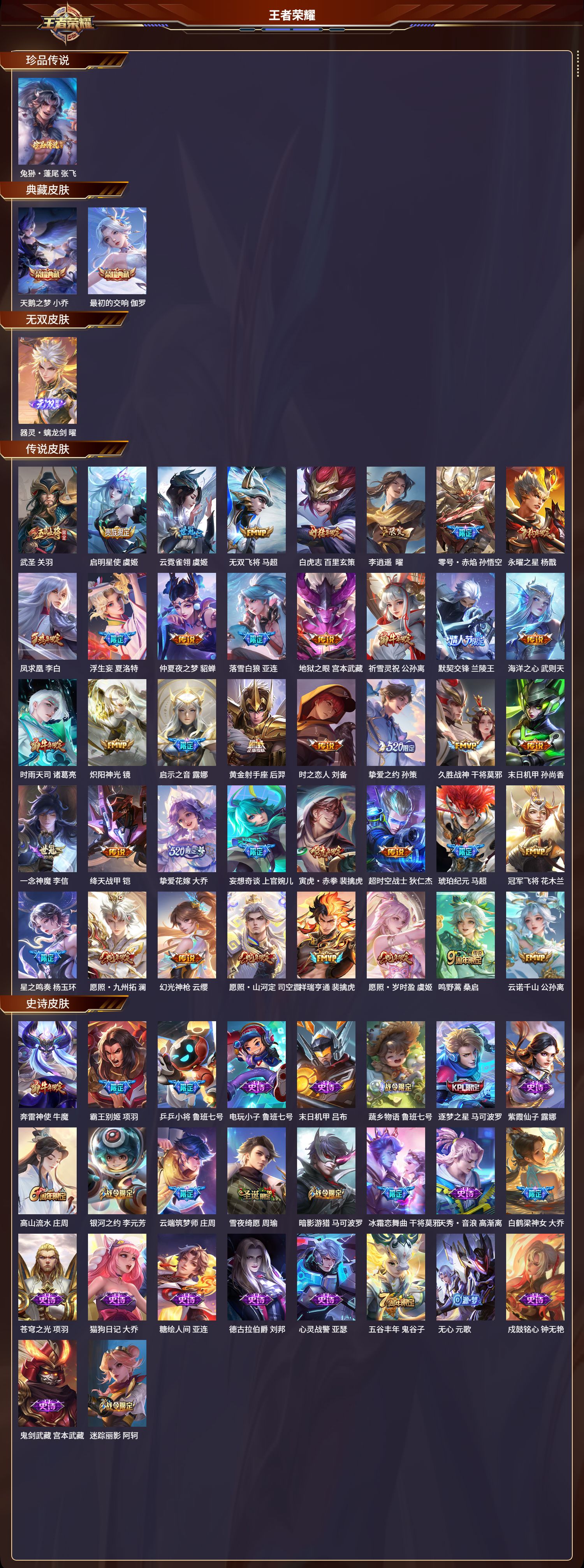 WZCMW3376780王者荣耀账号详情图3