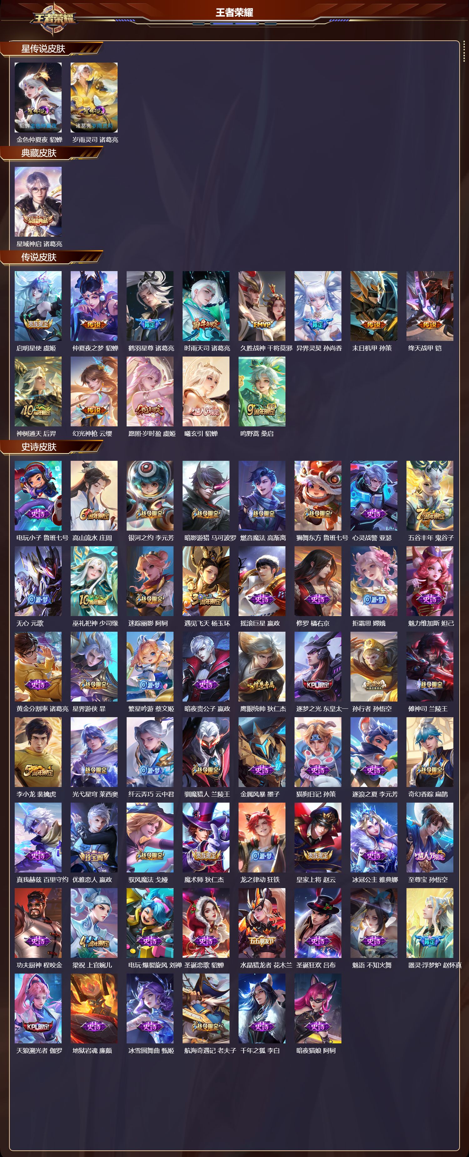 WZMK3375478王者荣耀账号详情图2