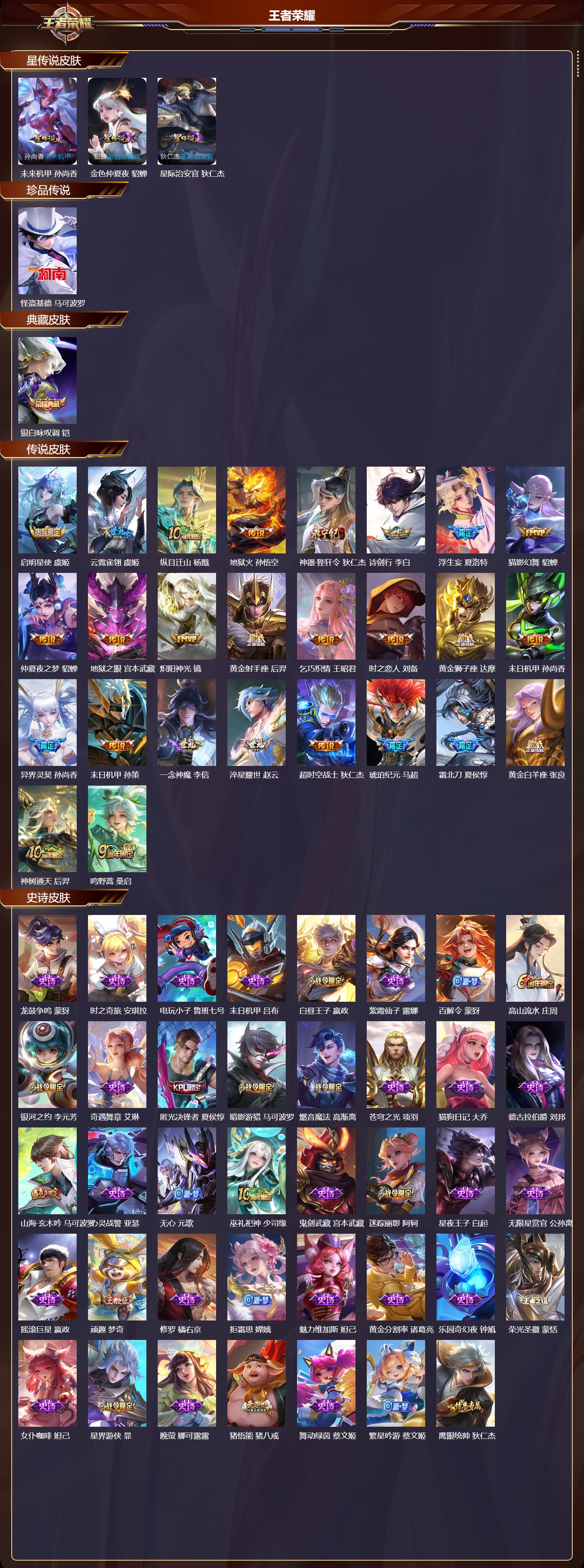 WZMK3375465王者荣耀账号详情图2 WZMK3375465王者荣耀账号详情图2