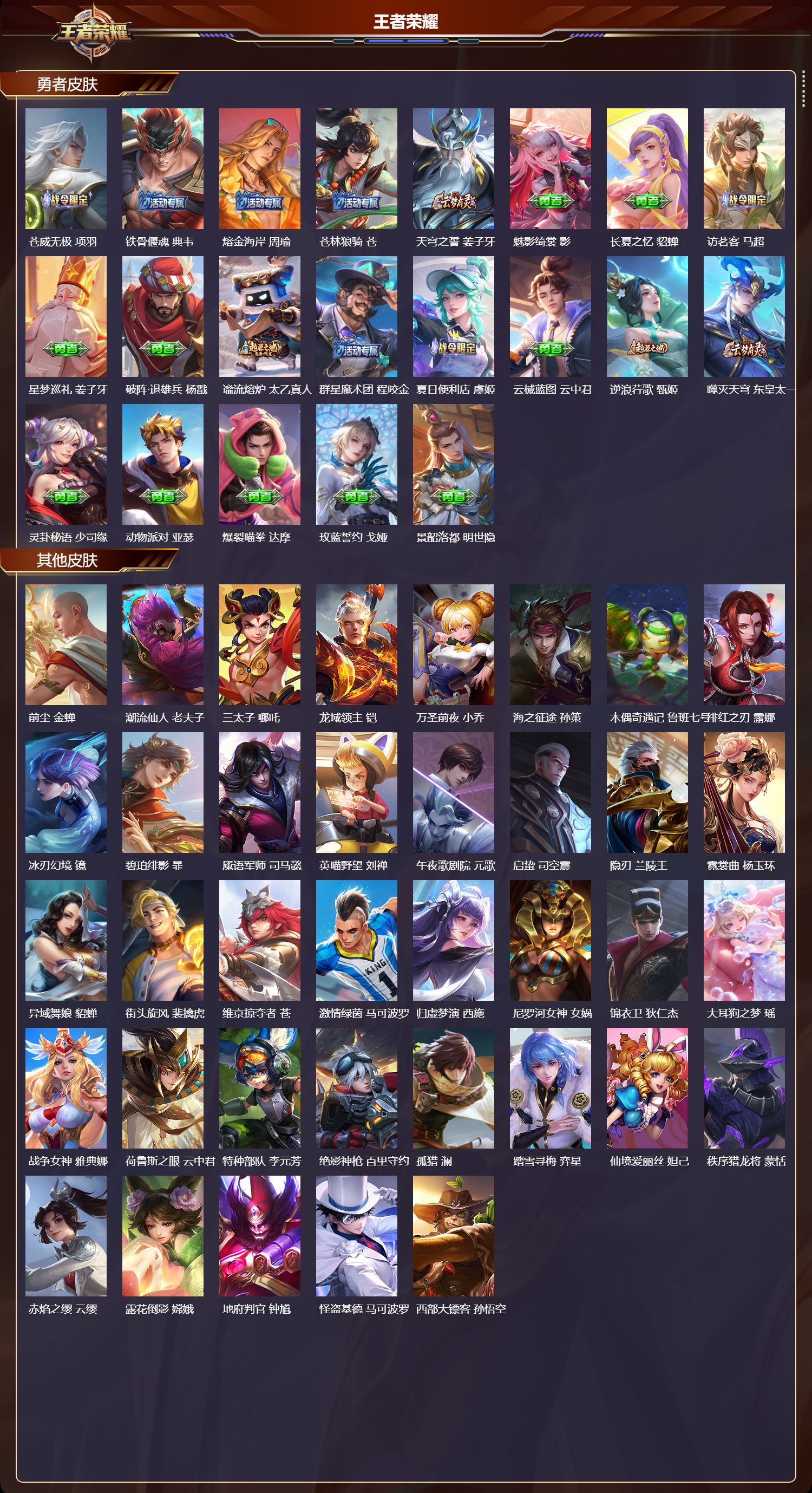 WZMK3375477王者荣耀账号详情图4