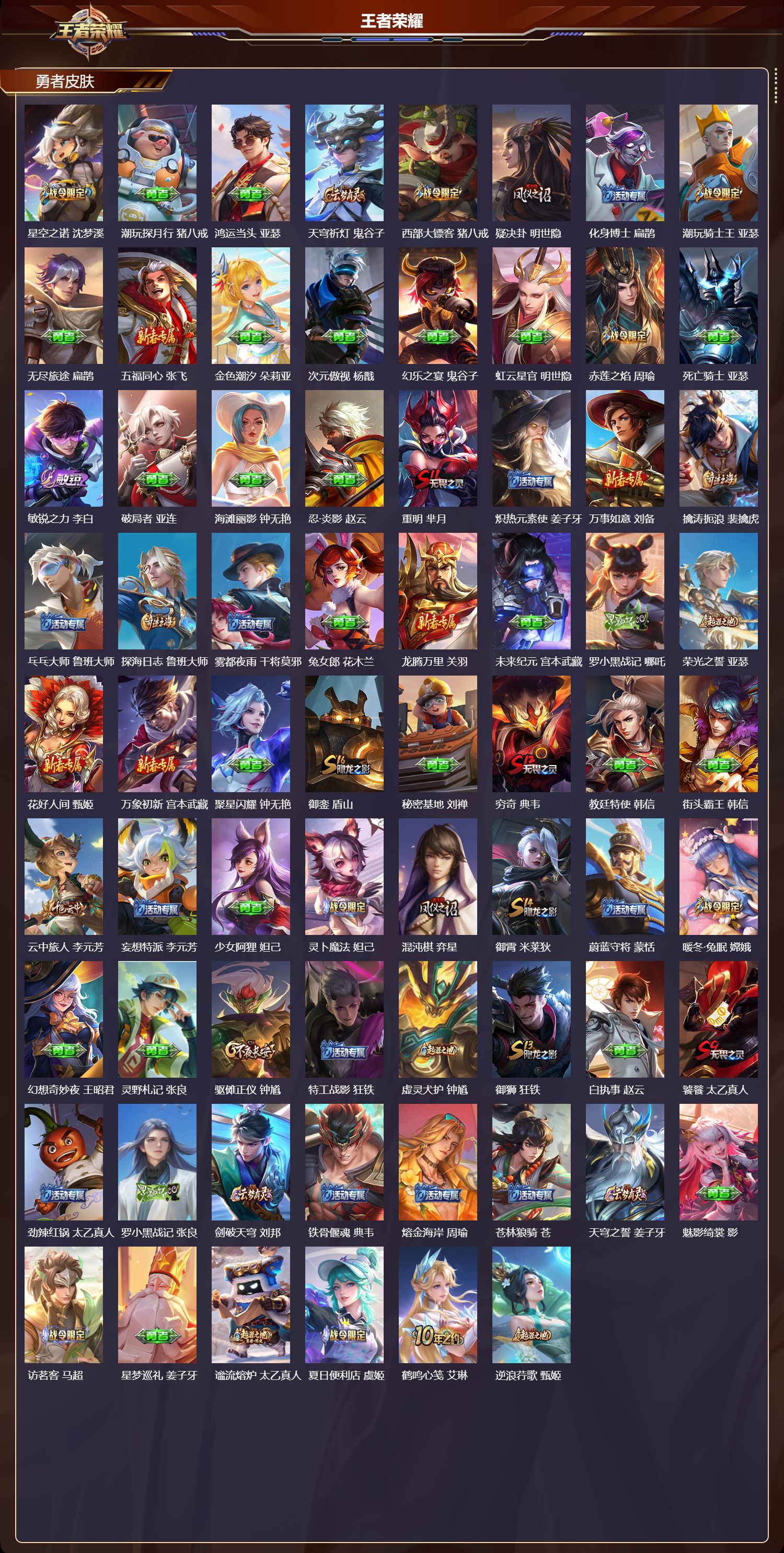 WZMK3375469王者荣耀账号详情图4