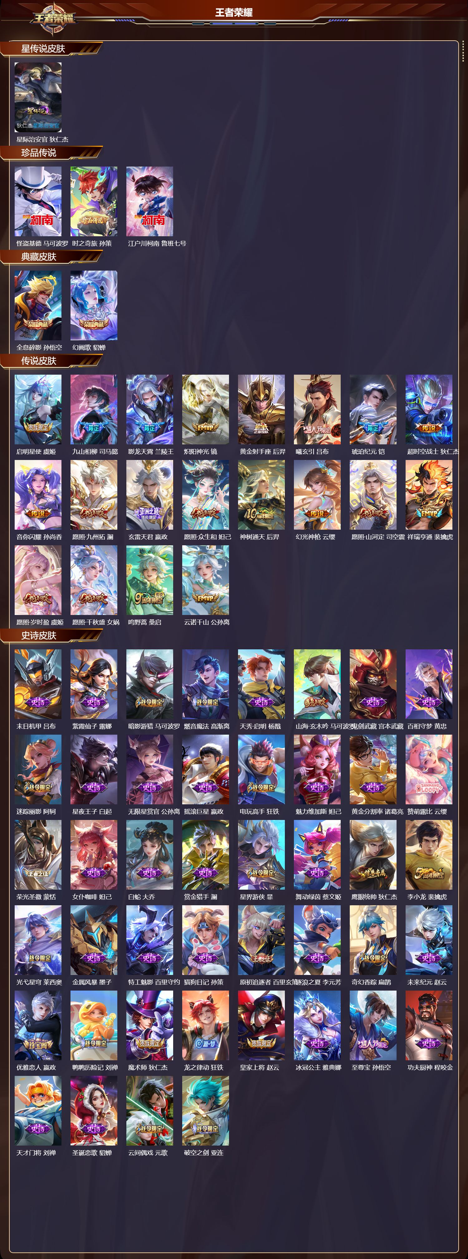 WZMK3375467王者荣耀账号详情图2