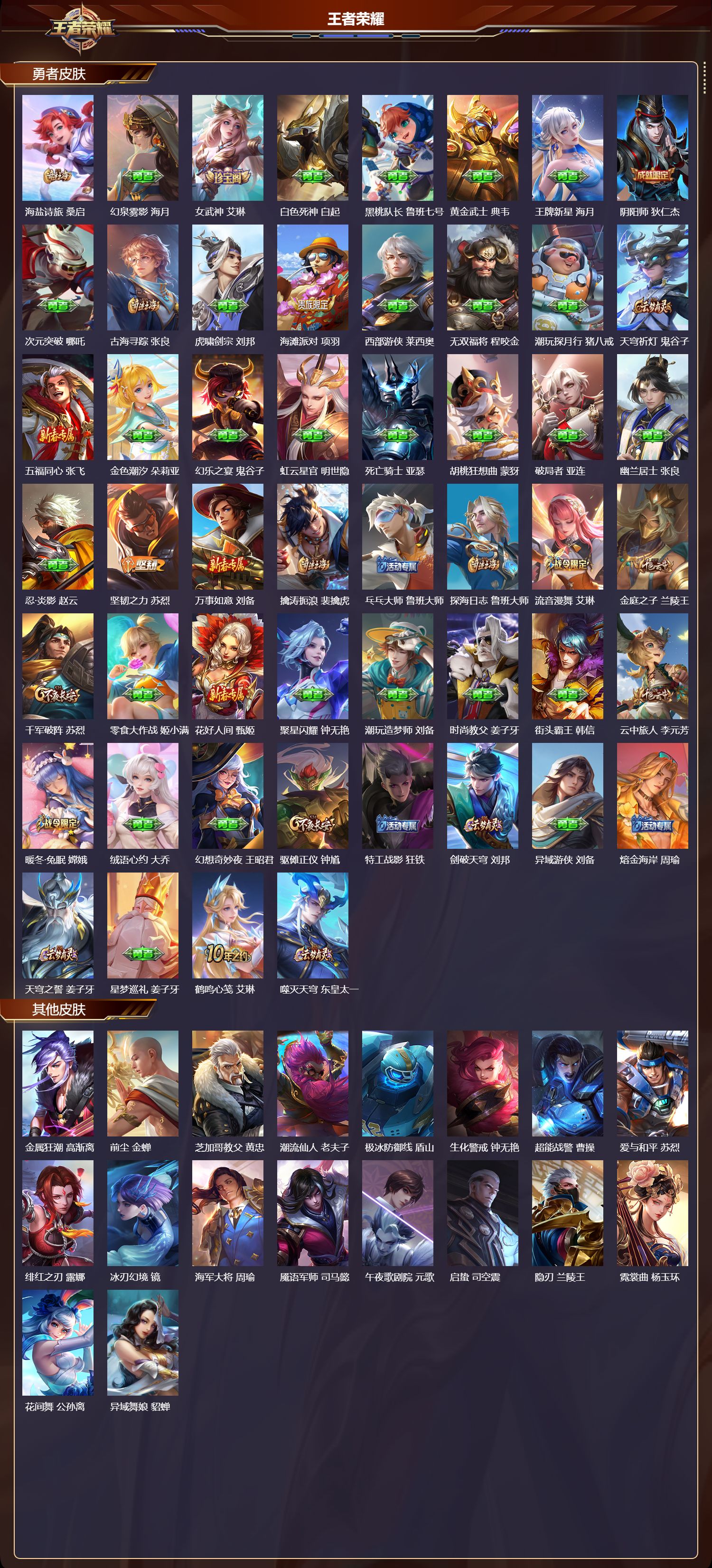 WZMK3467302王者荣耀账号详情图3