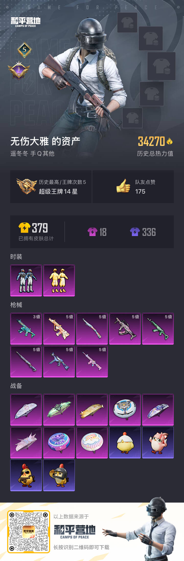 HPSJ3390018和平精英账号详情图2 HPSJ3390018和平精英账号详情图2