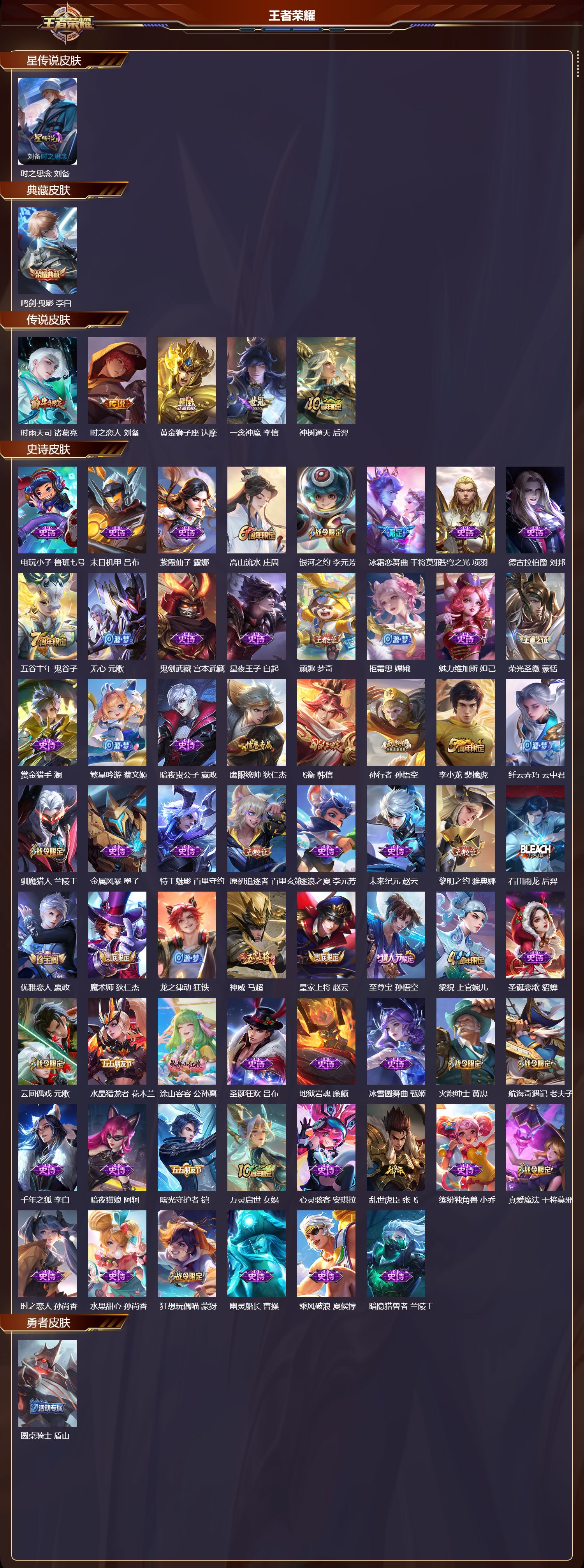 WZMK3375459王者荣耀账号详情图2 WZMK3375459王者荣耀账号详情图2