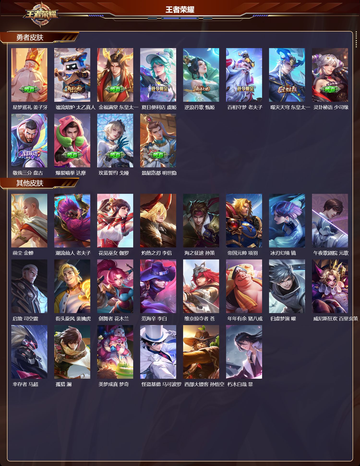 WZMK3375475王者荣耀账号详情图4