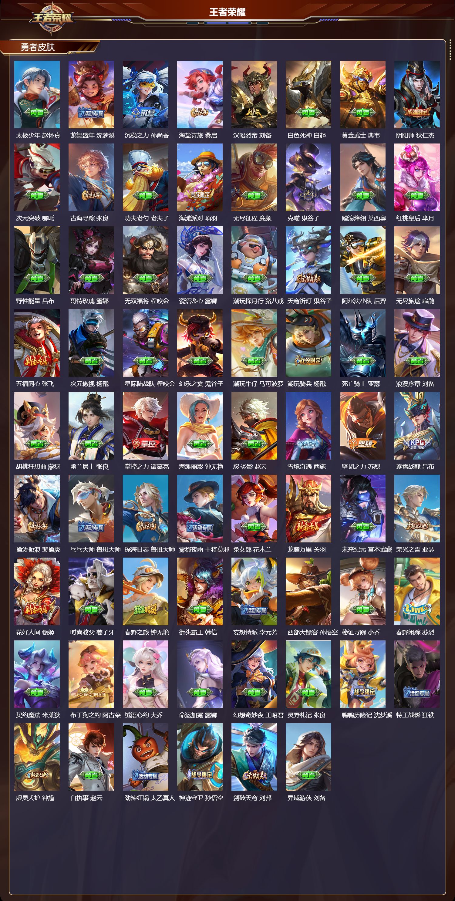 WZMK3375477王者荣耀账号详情图3