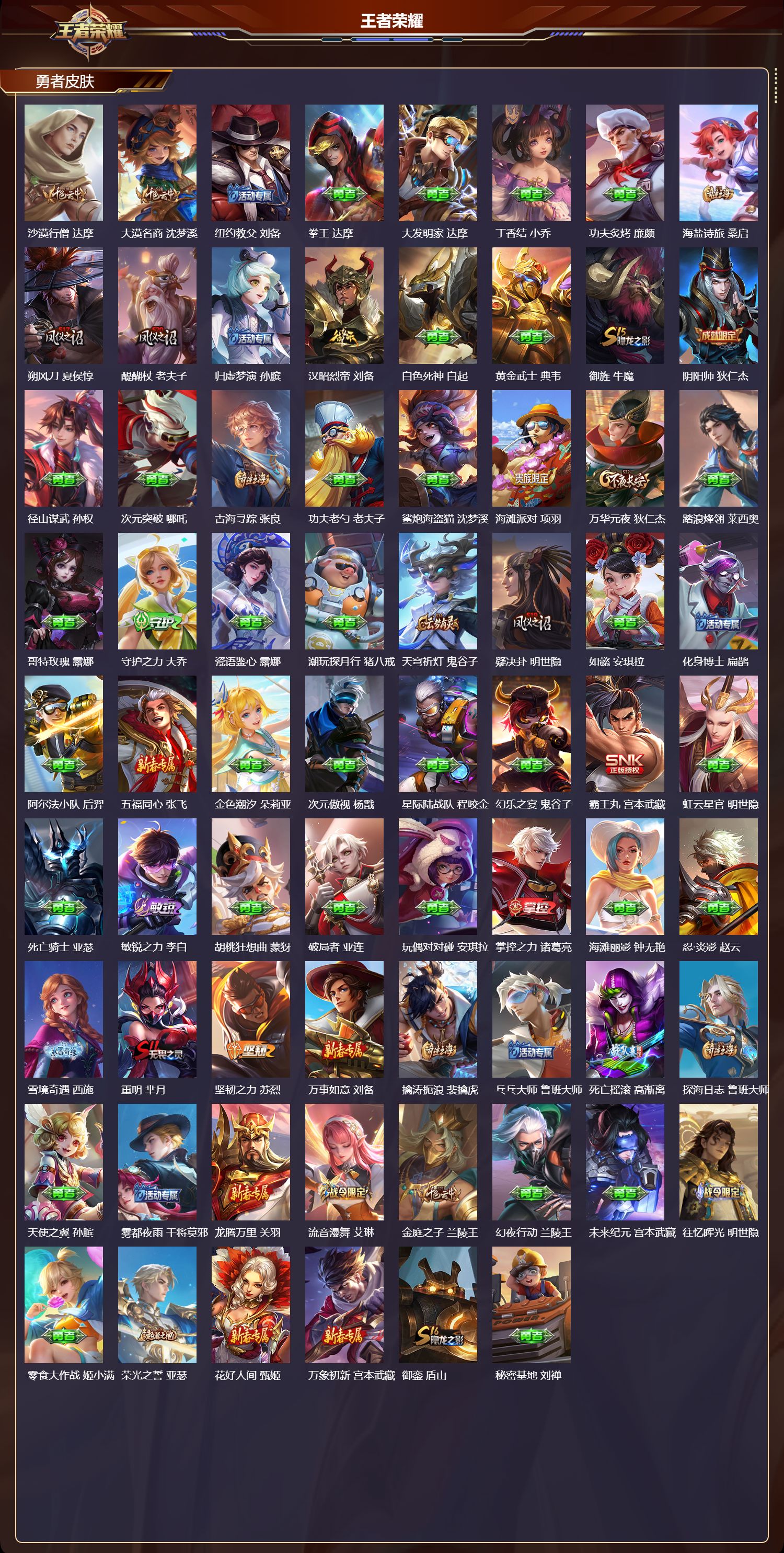 WZMK3375462王者荣耀账号详情图3