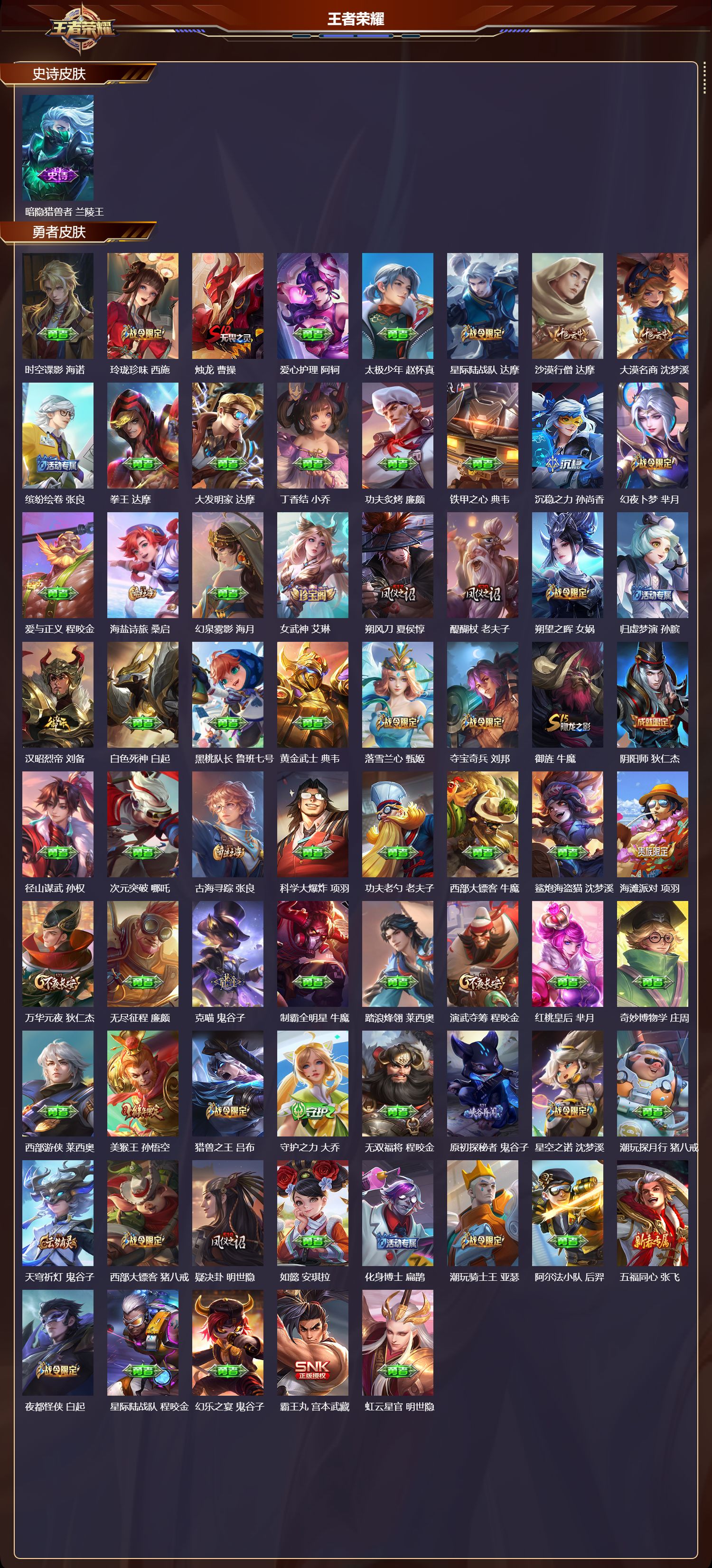 WZMK3375464王者荣耀账号详情图4