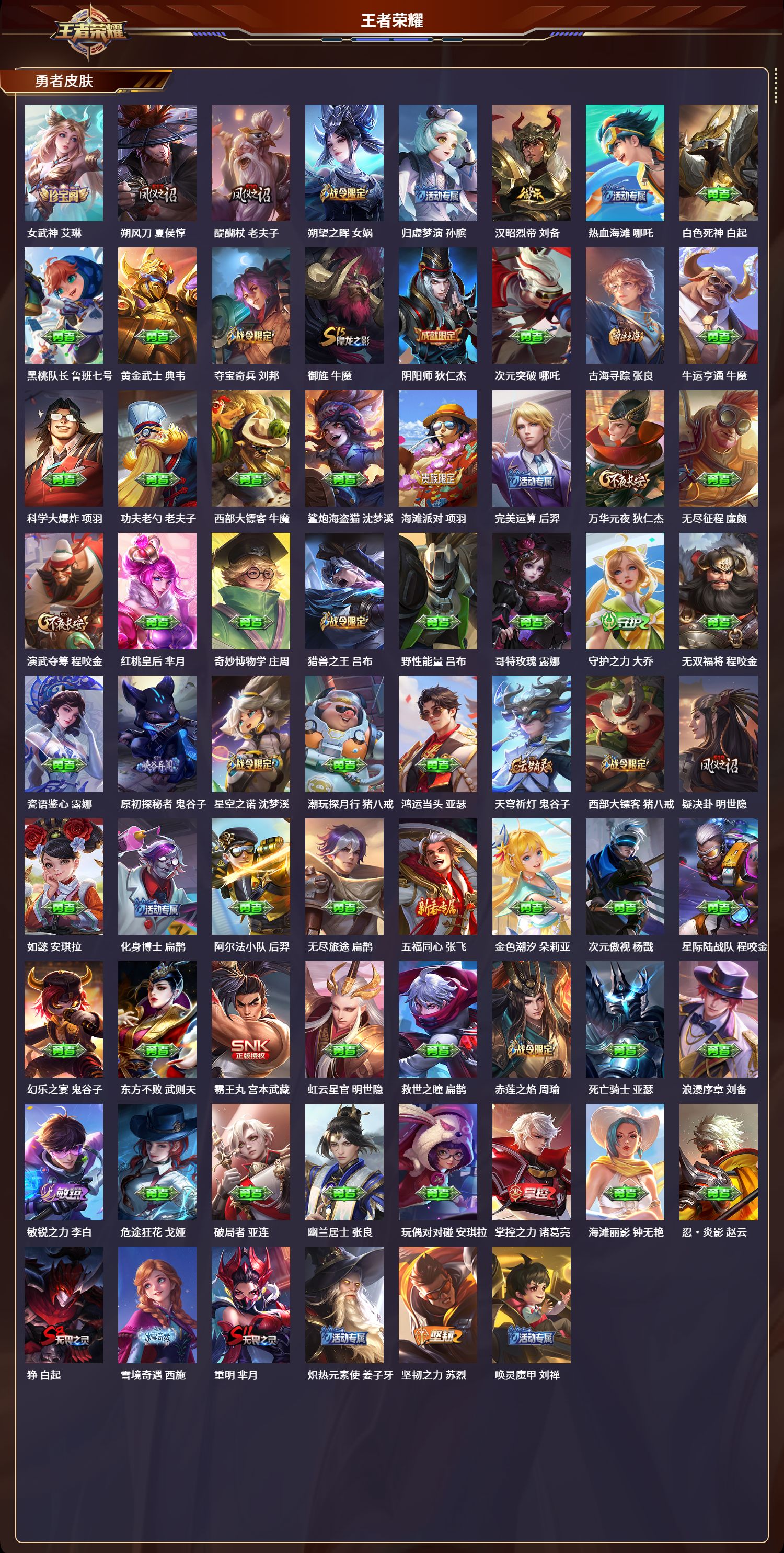 WZLX4220743王者荣耀账号详情图5