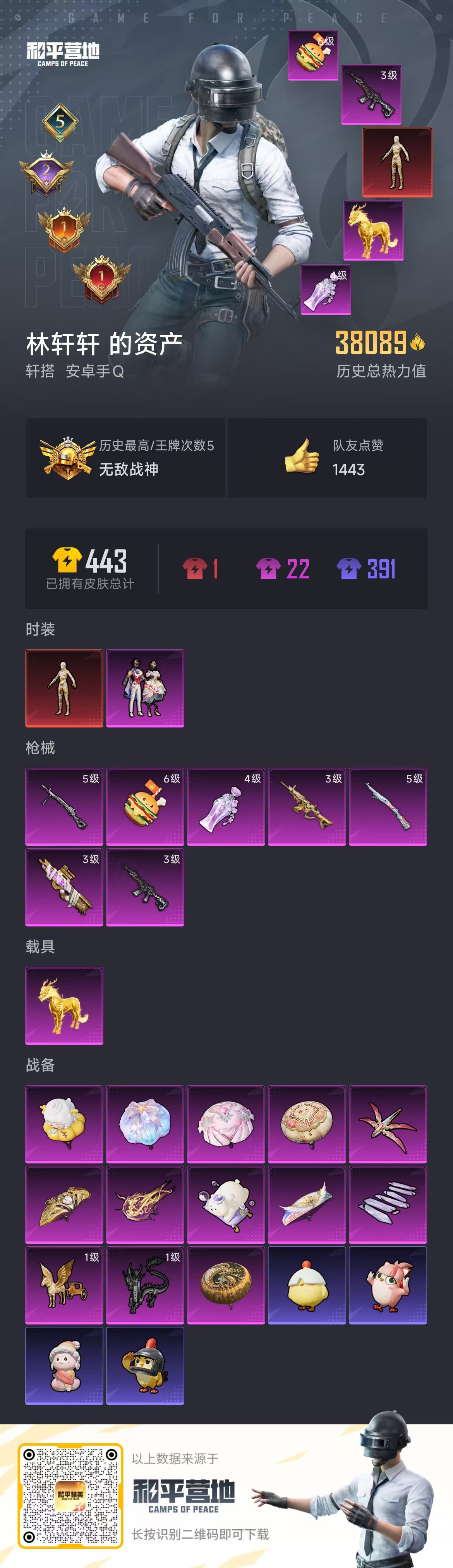 HPSJ3367799和平精英账号详情图3 HPSJ3367799和平精英账号详情图3