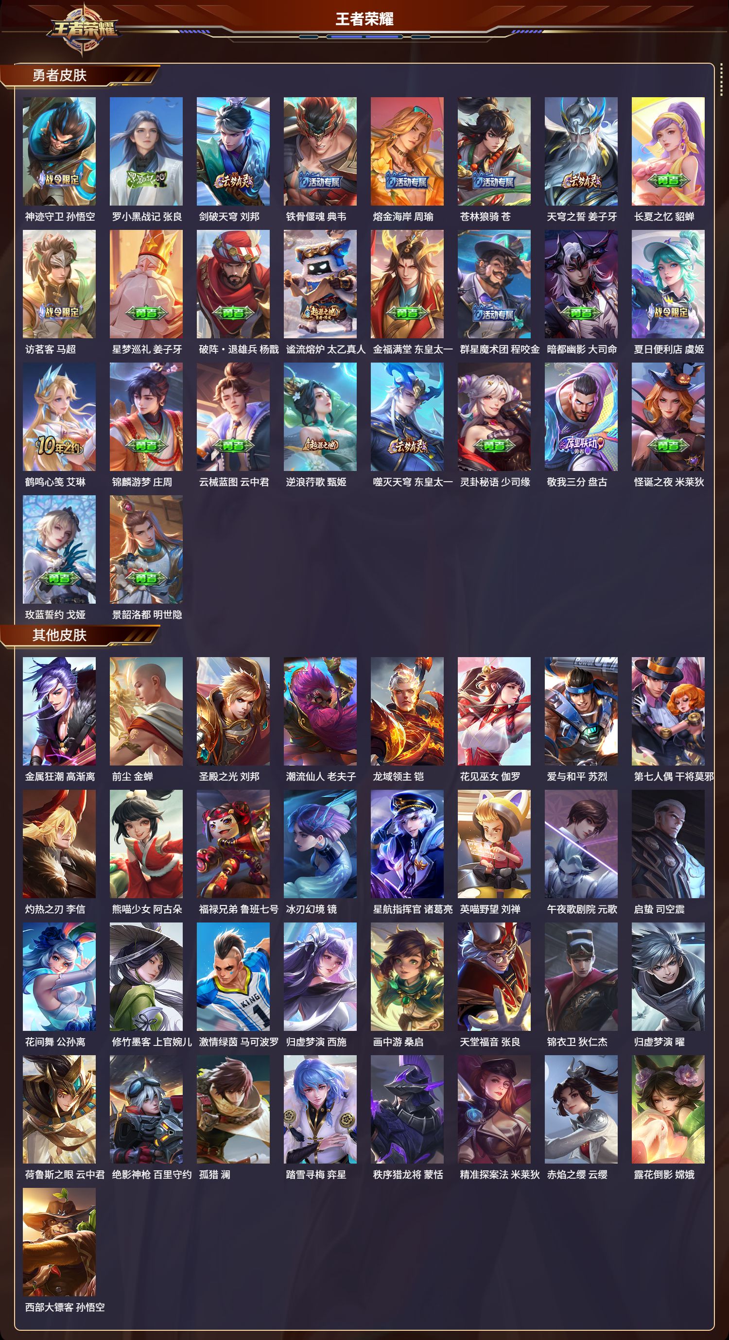 WZMK3342873王者荣耀账号详情图4