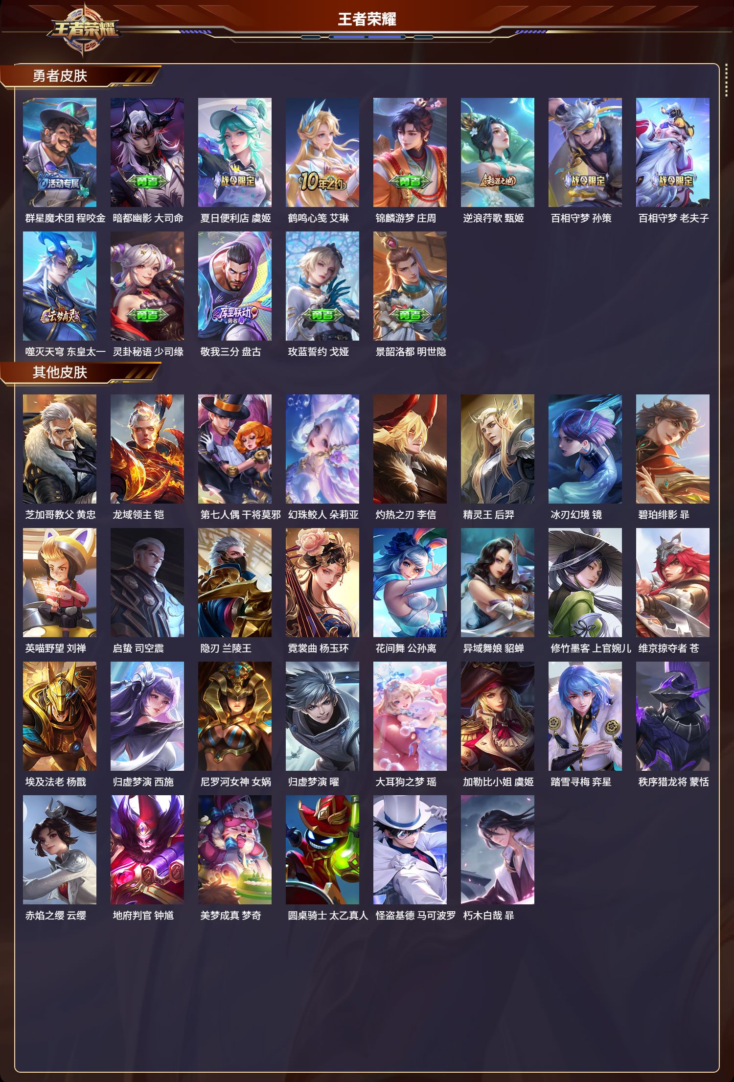 WZMK3342860王者荣耀账号详情图4