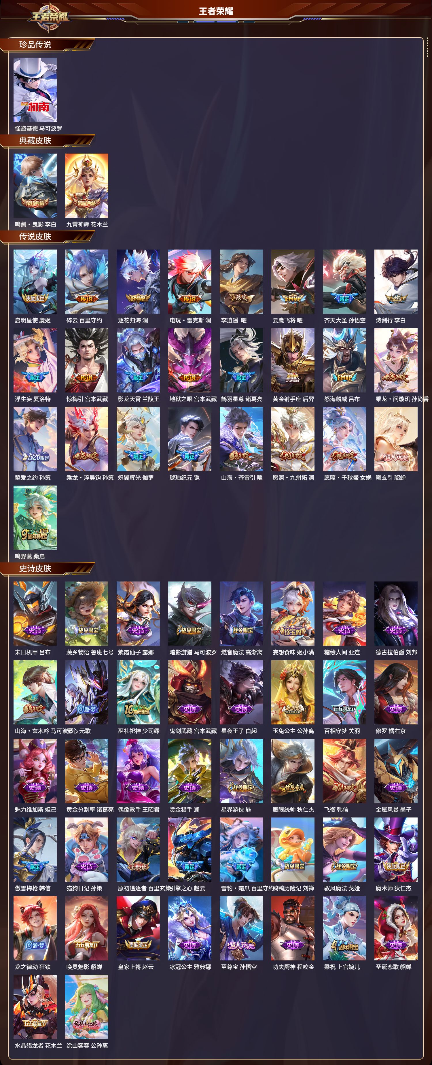 WZMK3342875王者荣耀账号详情图2