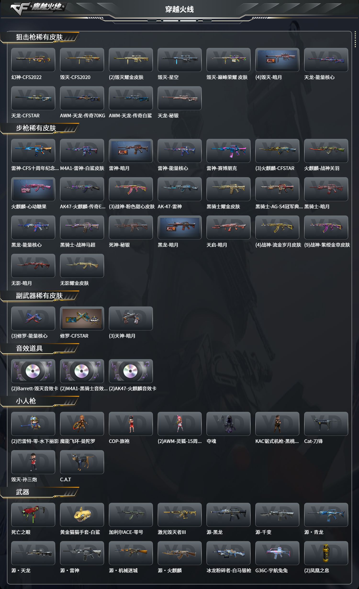 CFFFWY45163穿越火线账号详情图3