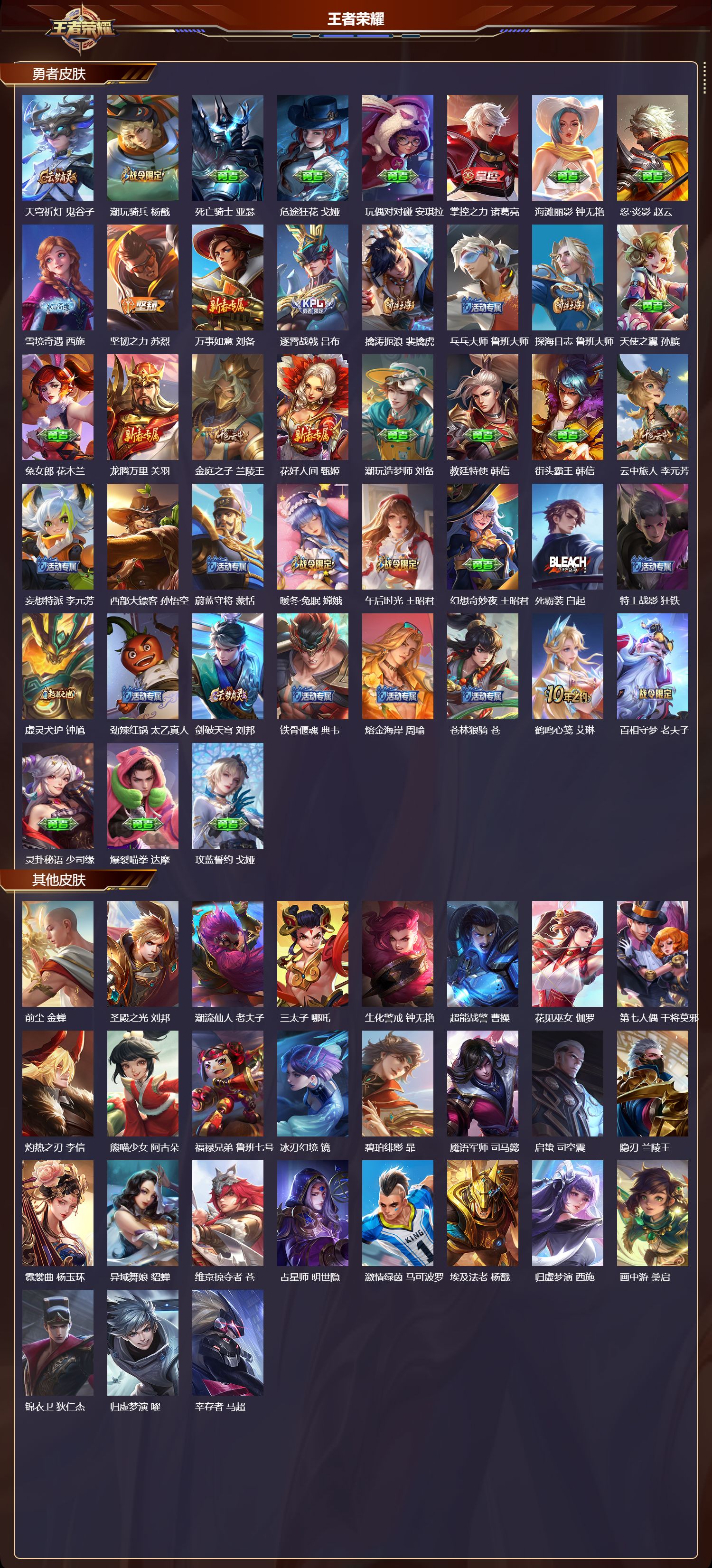 WZMK3377221王者荣耀账号详情图3