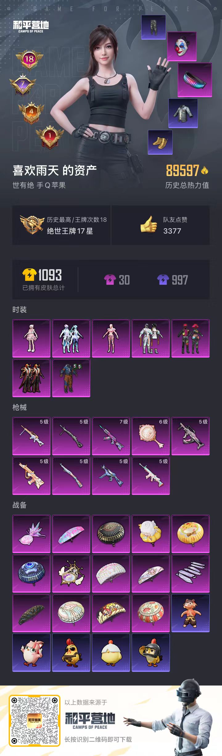 HPSJ3394100和平精英账号详情图3 HPSJ3394100和平精英账号详情图3