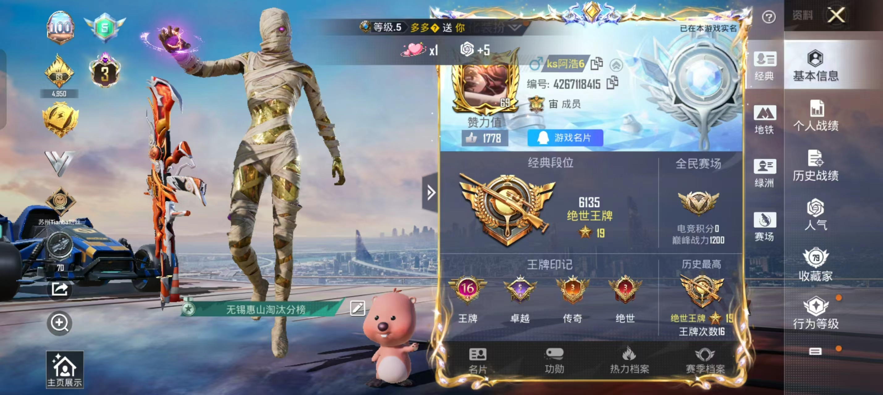 HPSJ3394118和平精英账号详情图4 HPSJ3394118和平精英账号详情图4