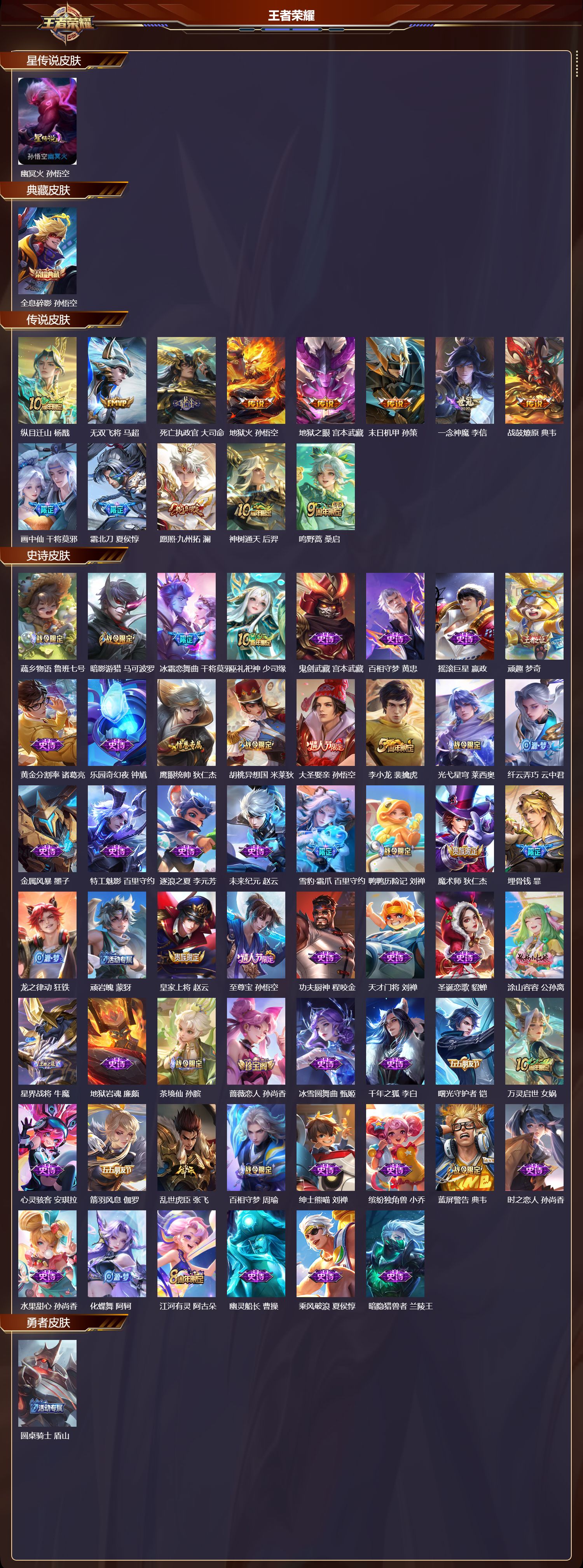 WZMK3379538王者荣耀账号详情图2