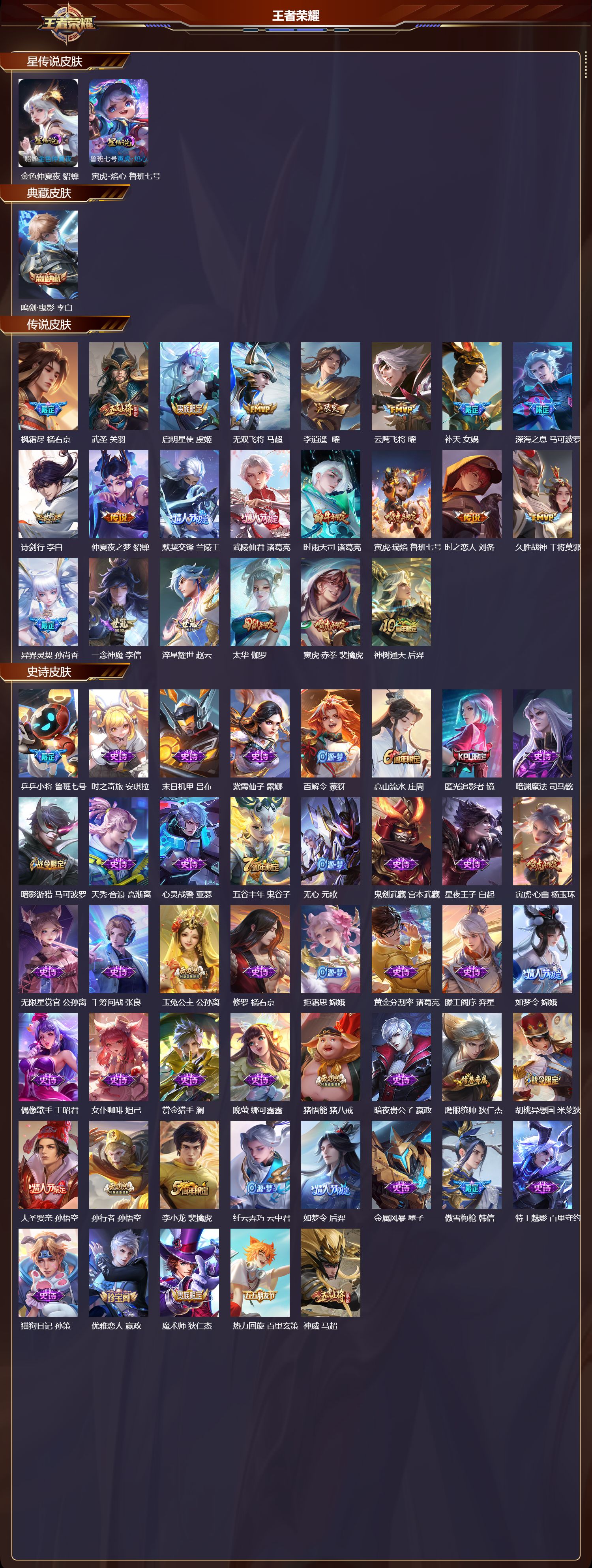 WZMK3377232王者荣耀账号详情图2