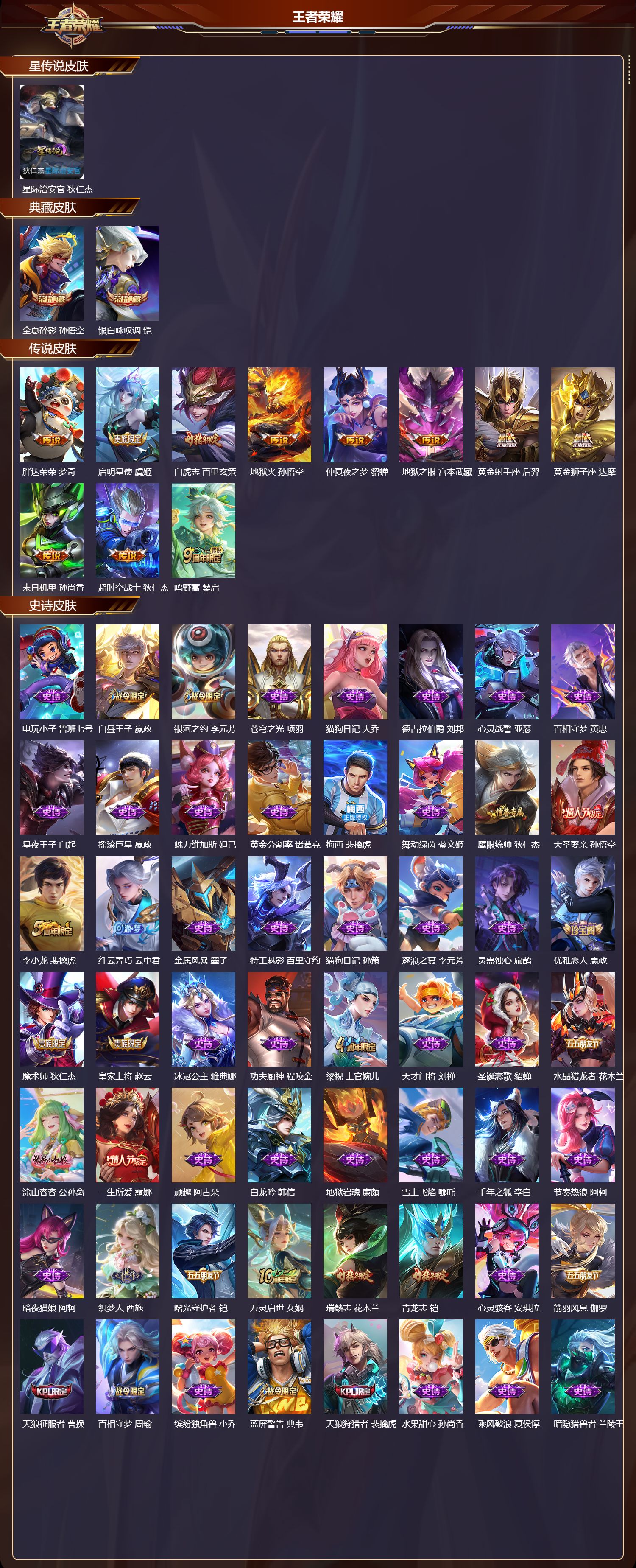 WZMK3379528王者荣耀账号详情图2