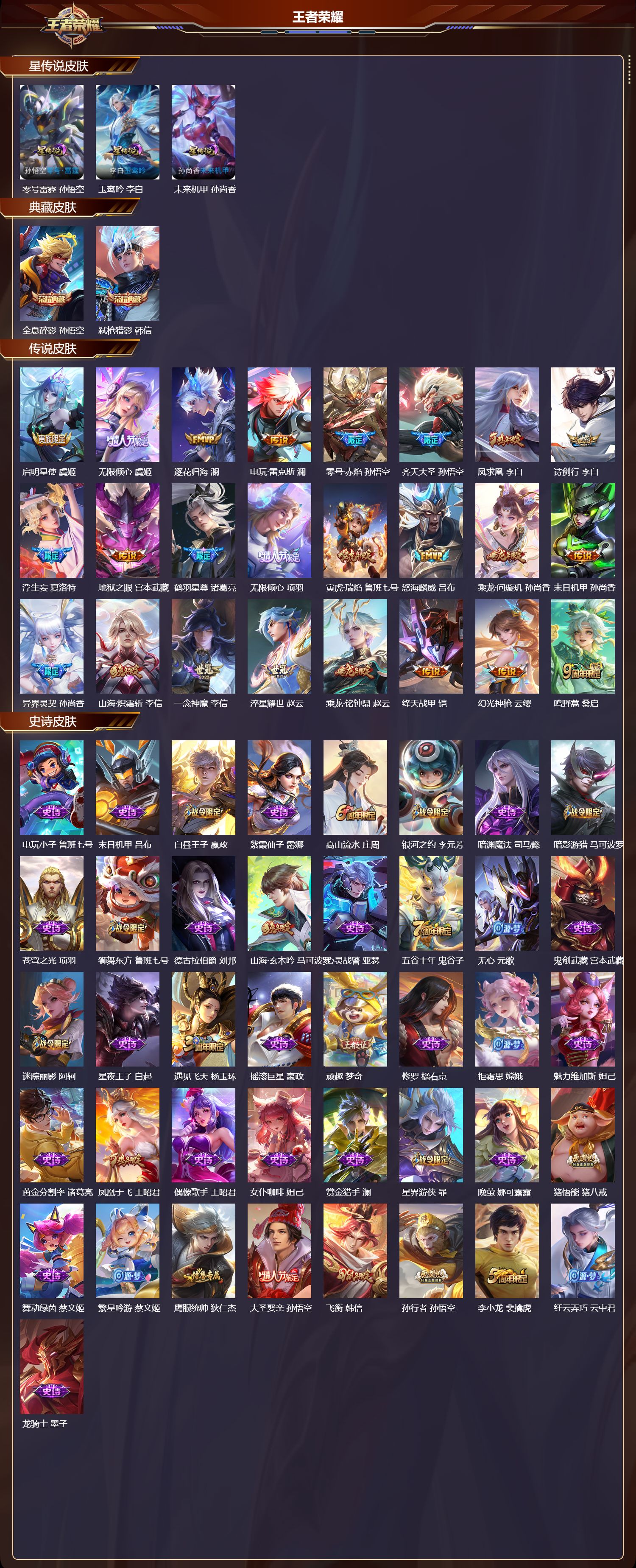 WZMK3379549王者荣耀账号详情图2