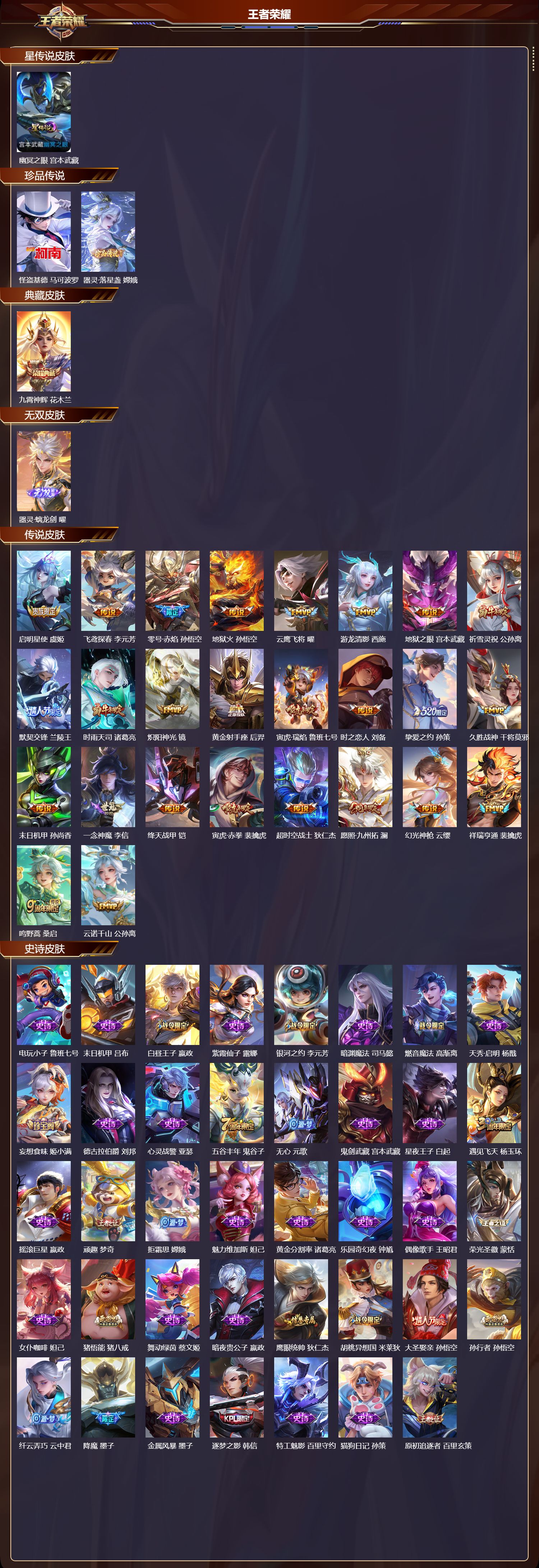 WZMK3379540王者荣耀账号详情图2 WZMK3379540王者荣耀账号详情图2