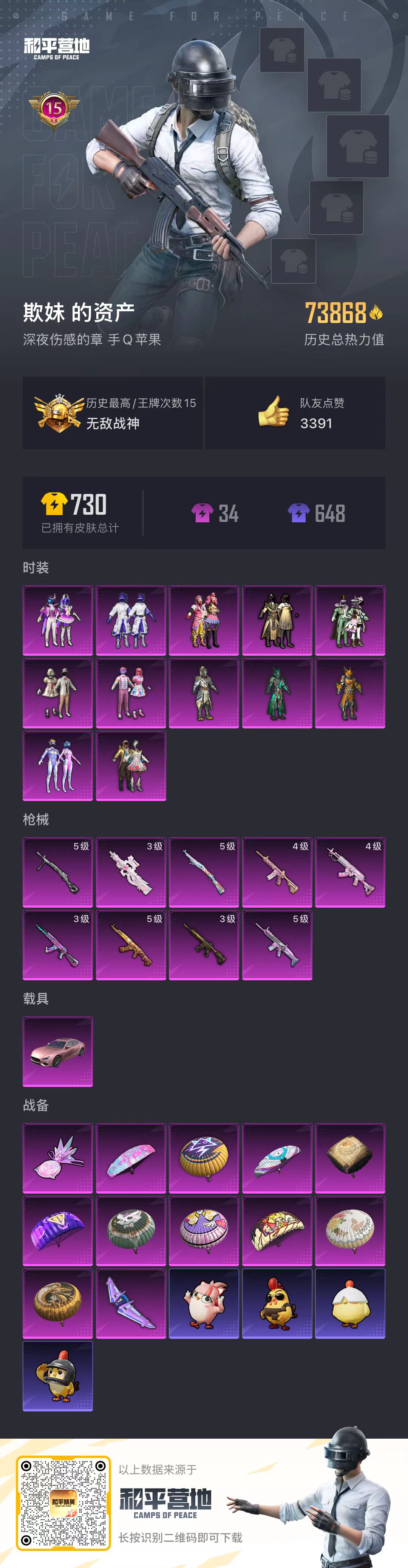 HPSJ3395123和平精英账号详情图3 HPSJ3395123和平精英账号详情图3