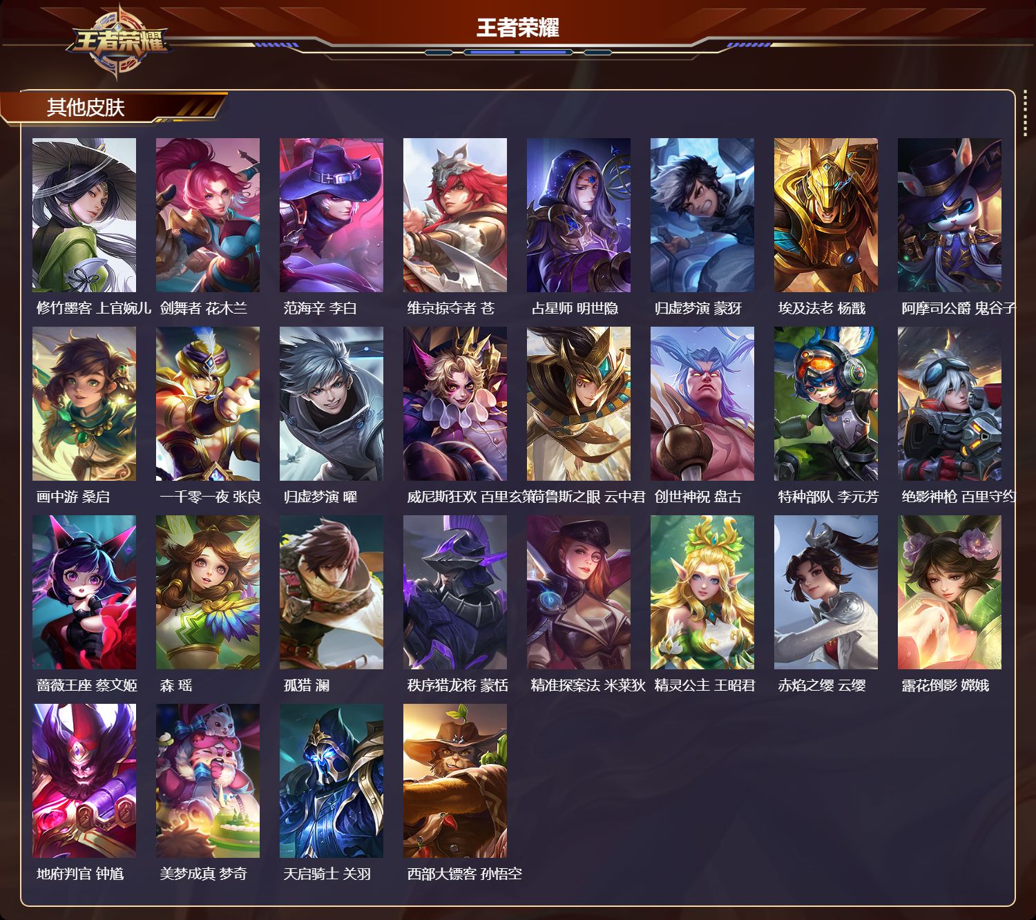 WZMK3377232王者荣耀账号详情图5