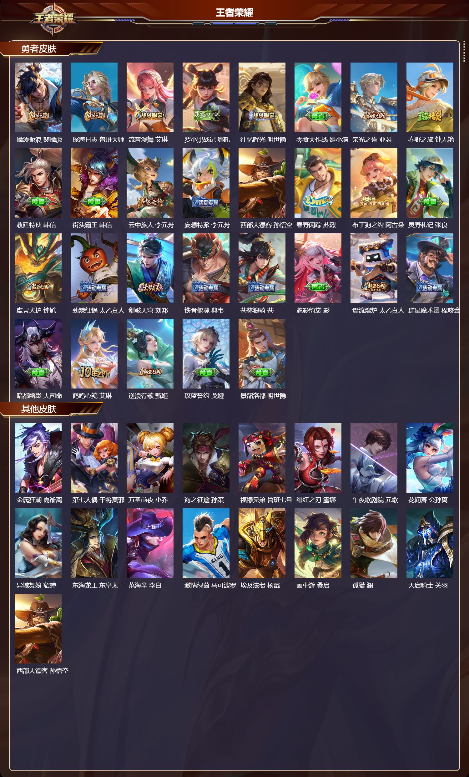 WZMK3377230王者荣耀账号详情图3