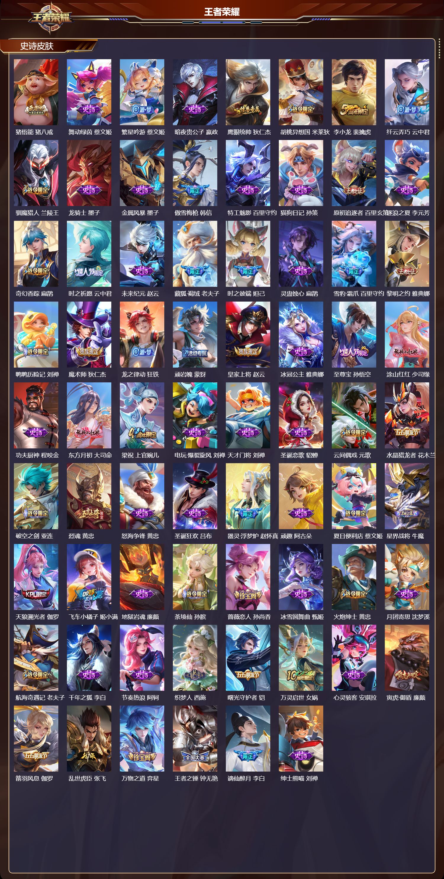 WZMK3379530王者荣耀账号详情图3