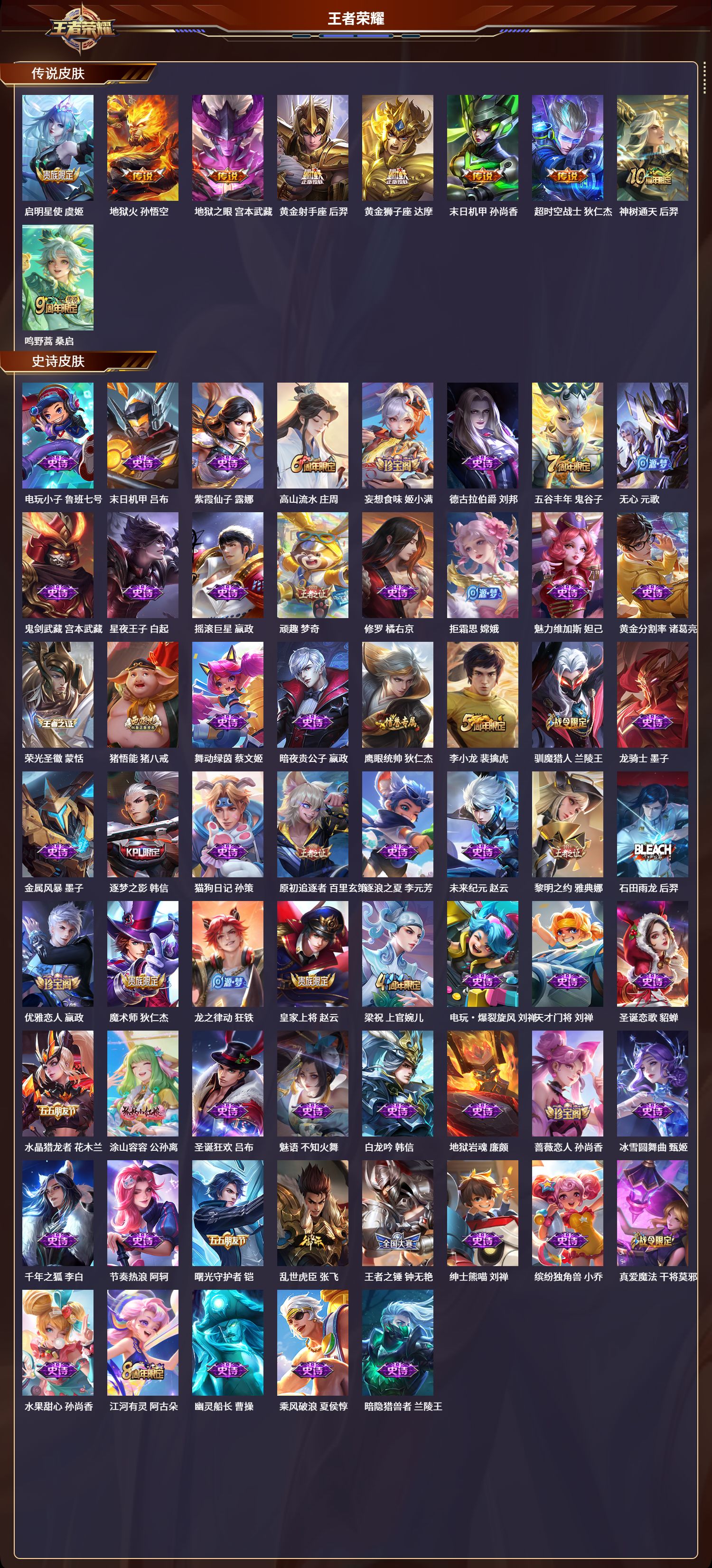 WZLX4220765王者荣耀账号详情图4 WZLX4220765王者荣耀账号详情图4