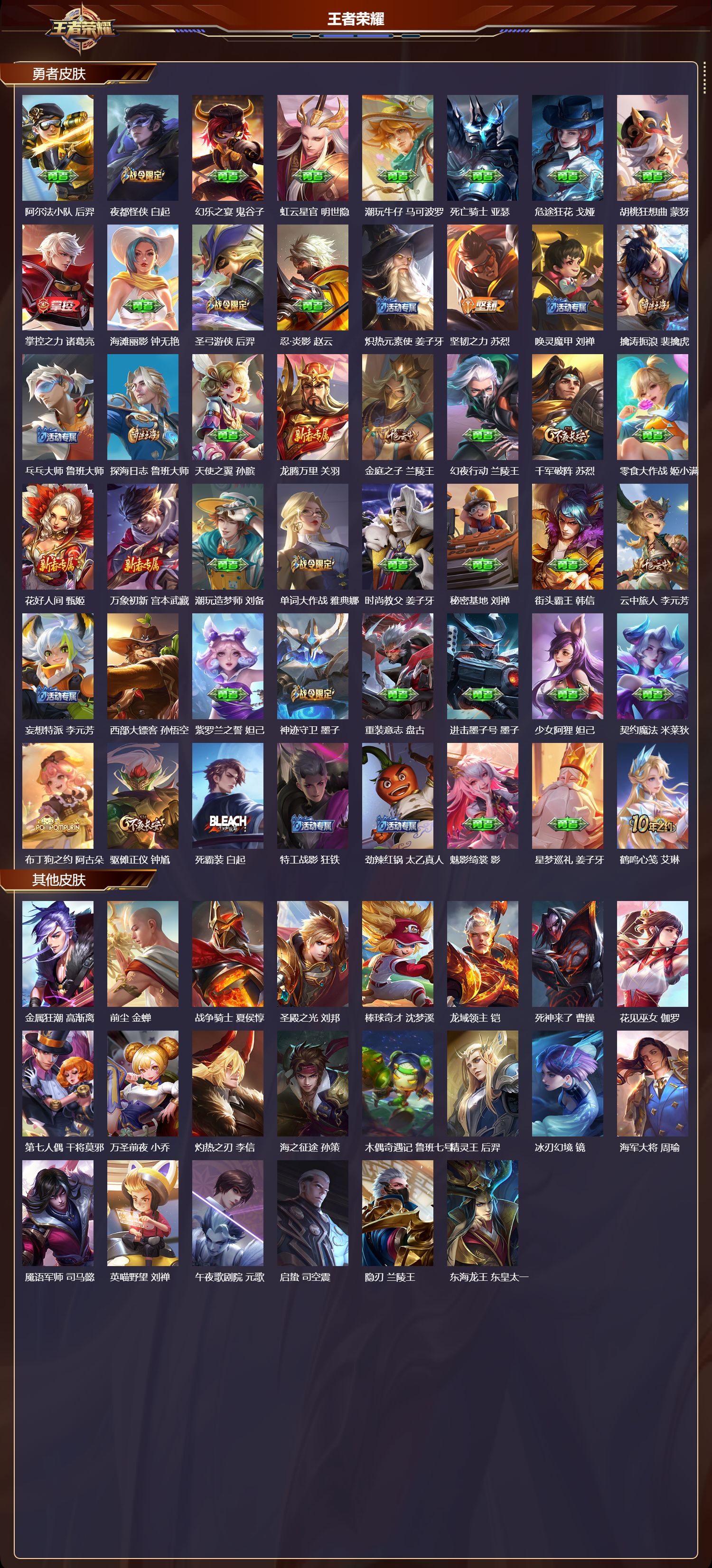 WZMK3377232王者荣耀账号详情图4