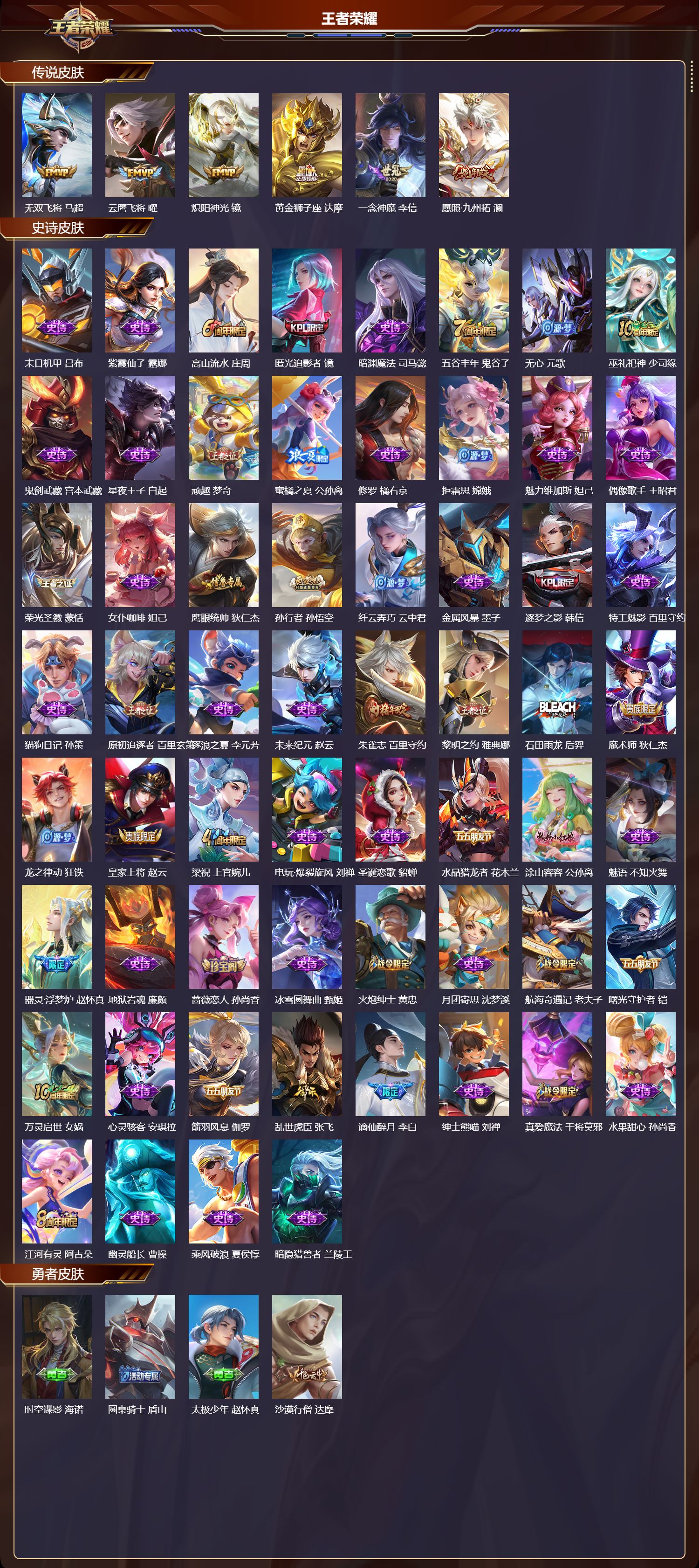 WZMK3382967王者荣耀账号详情图2 WZMK3382967王者荣耀账号详情图2