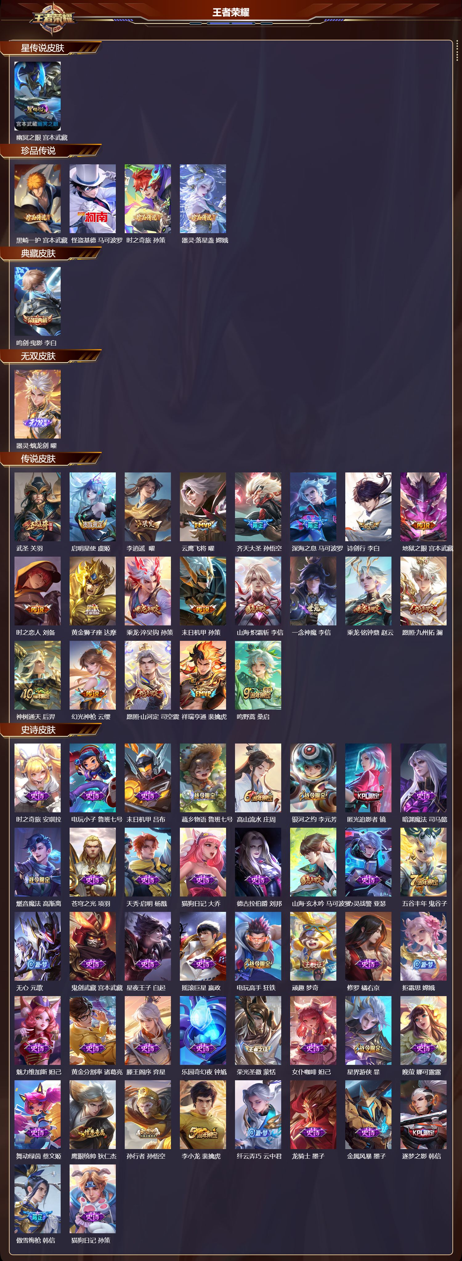 WZMK3377229王者荣耀账号详情图2