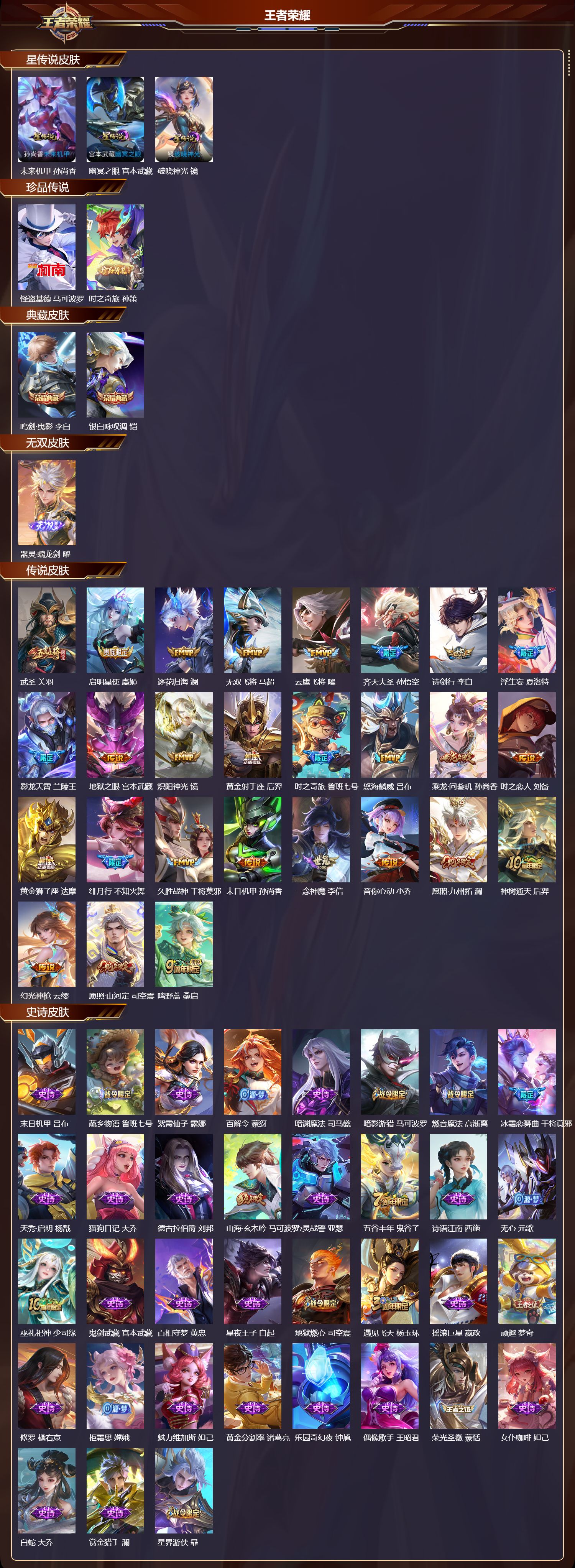 WZMK3379527王者荣耀账号详情图2