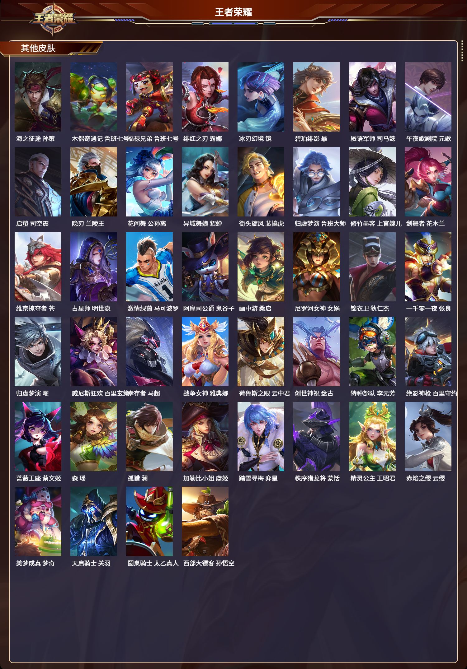 WZLX4220768王者荣耀账号详情图8