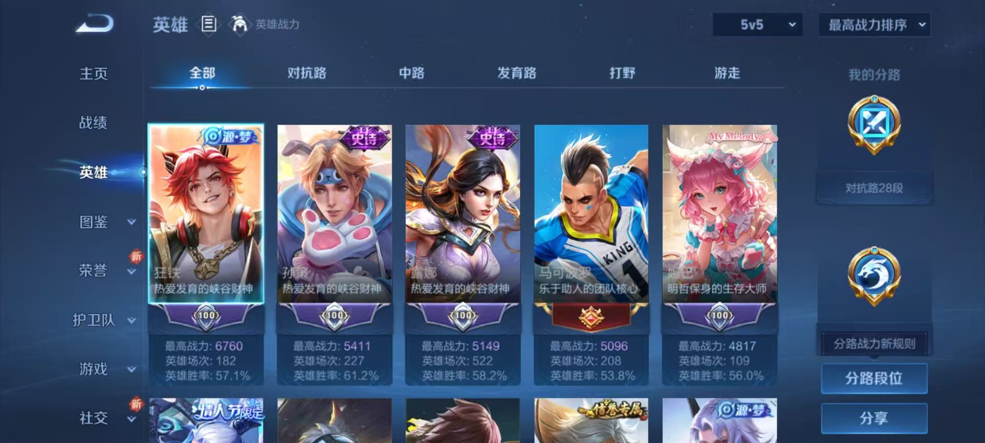 WZCMW415486王者荣耀账号详情图5