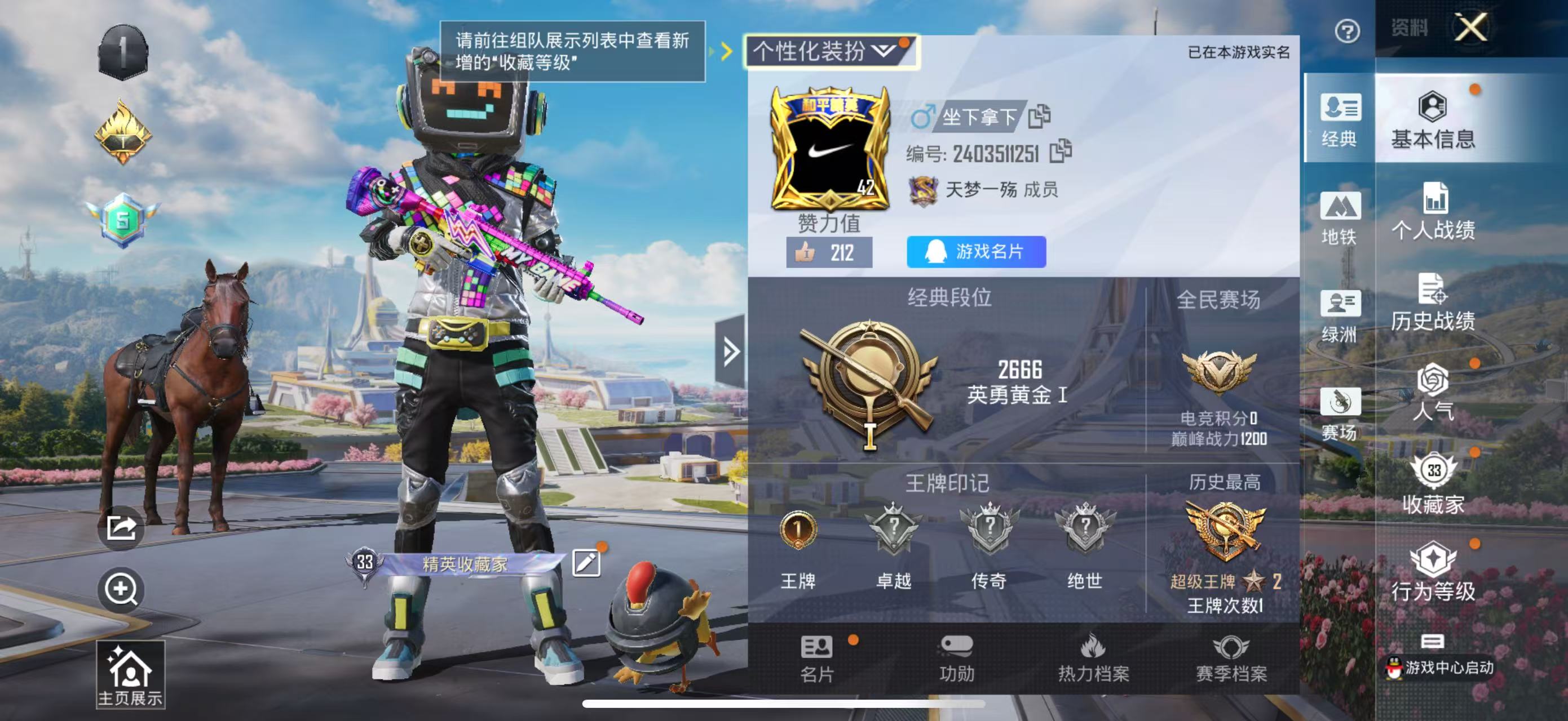 HPSJ3393171和平精英账号详情图3 HPSJ3393171和平精英账号详情图3