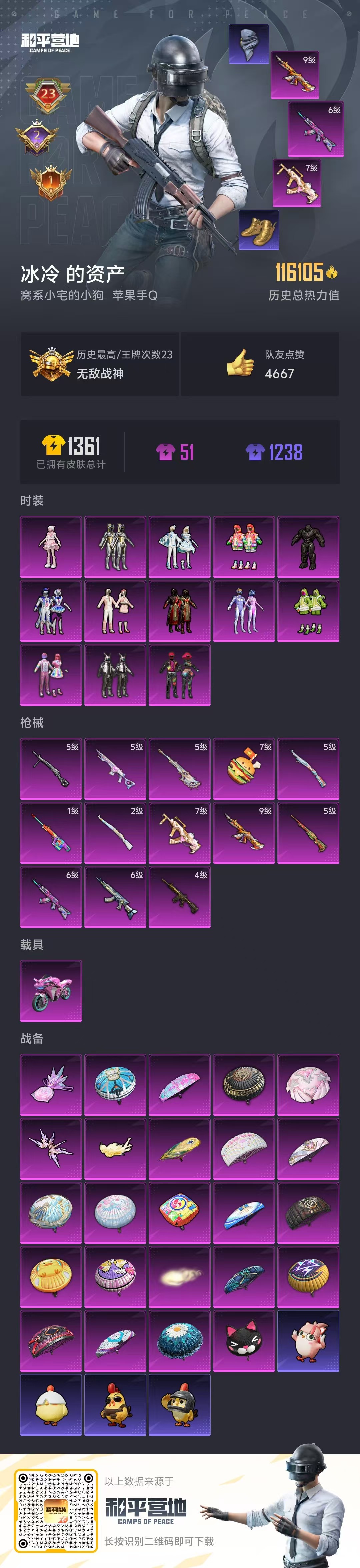 HPSJ3393144和平精英账号详情图4 HPSJ3393144和平精英账号详情图4