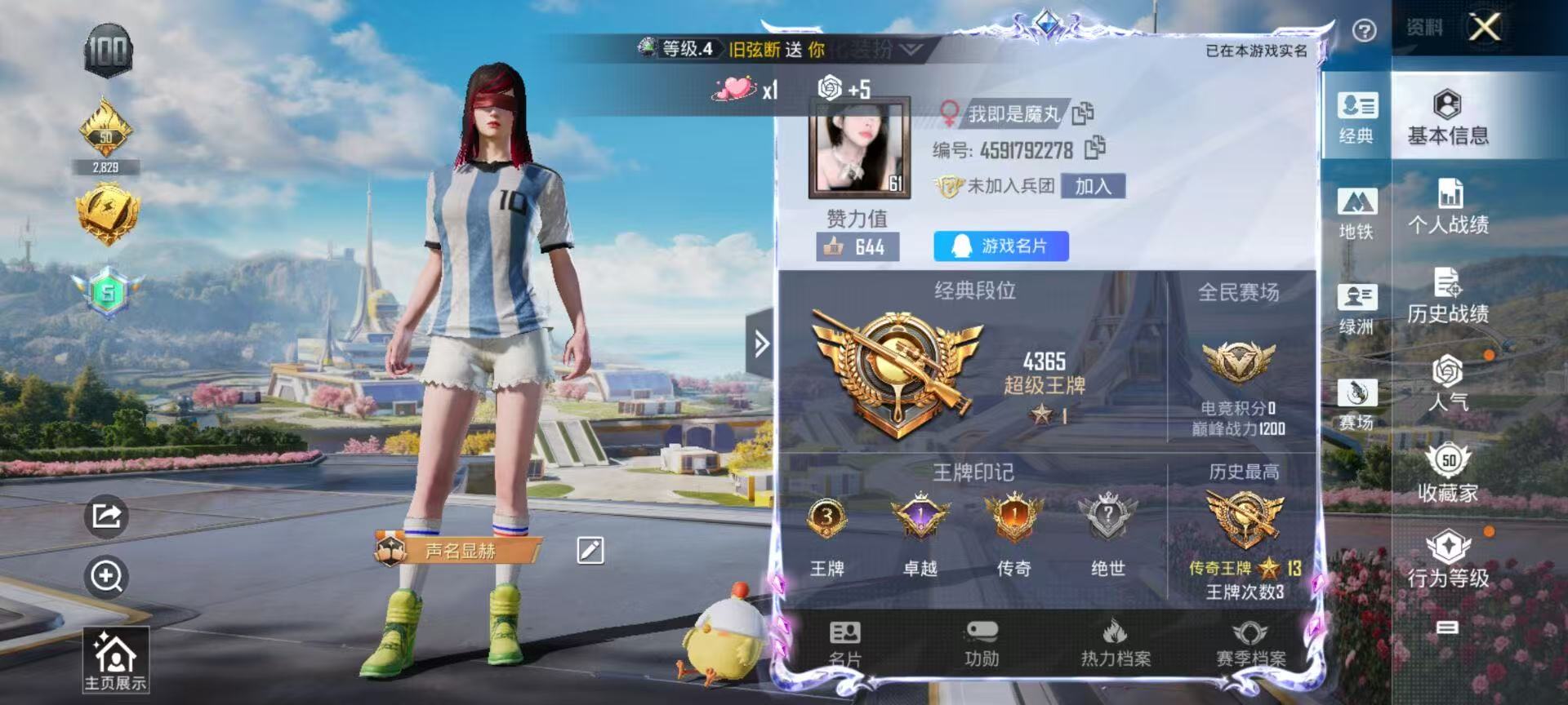 HPSJ3393277和平精英账号详情图2 HPSJ3393277和平精英账号详情图2