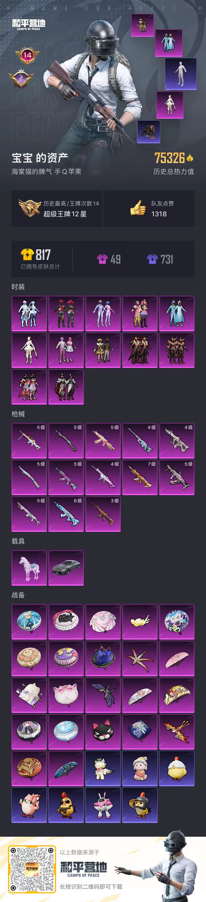 HPSJ3393130和平精英账号详情图4 HPSJ3393130和平精英账号详情图4