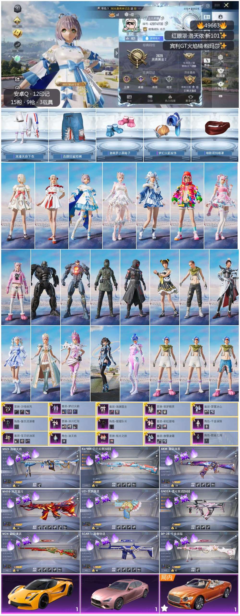 HPSJ3393282和平精英账号详情图2 HPSJ3393282和平精英账号详情图2