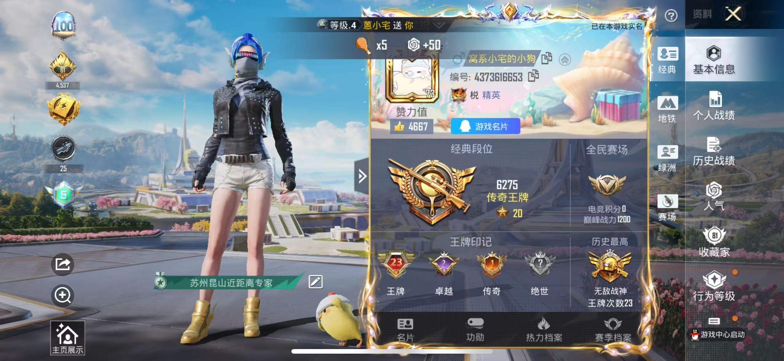 HPSJ3393144和平精英账号详情图3 HPSJ3393144和平精英账号详情图3