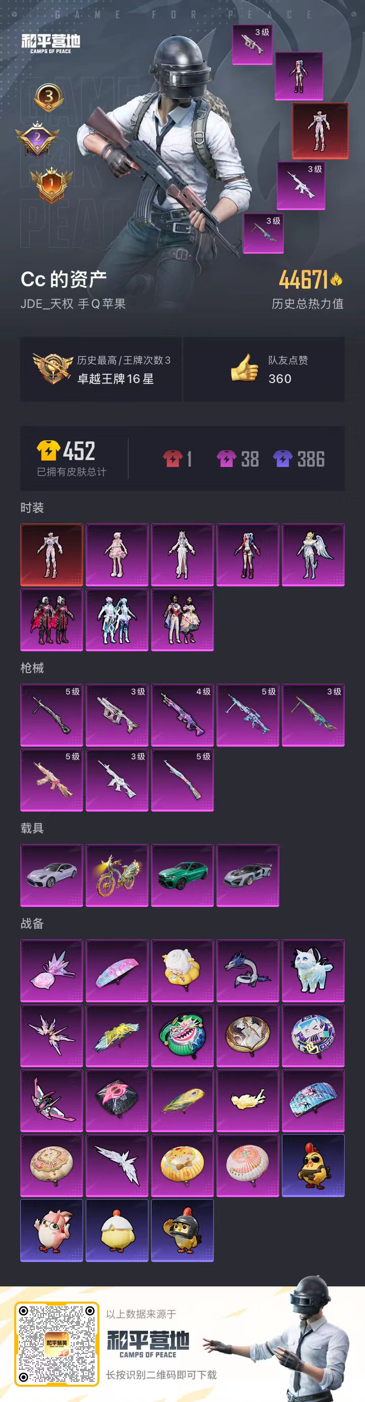 HPSJ3393132和平精英账号详情图4 HPSJ3393132和平精英账号详情图4