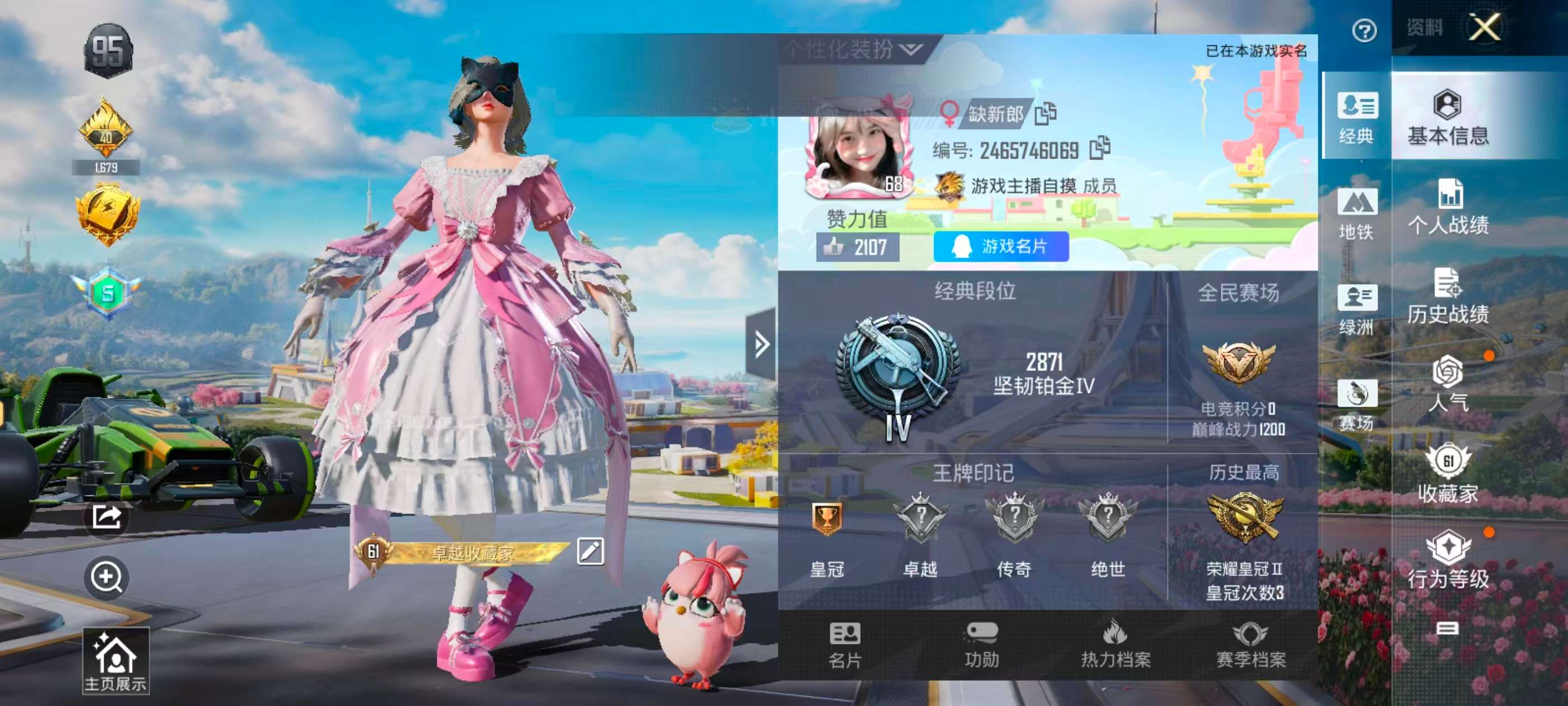 HPSJ3393293和平精英账号详情图2 HPSJ3393293和平精英账号详情图2