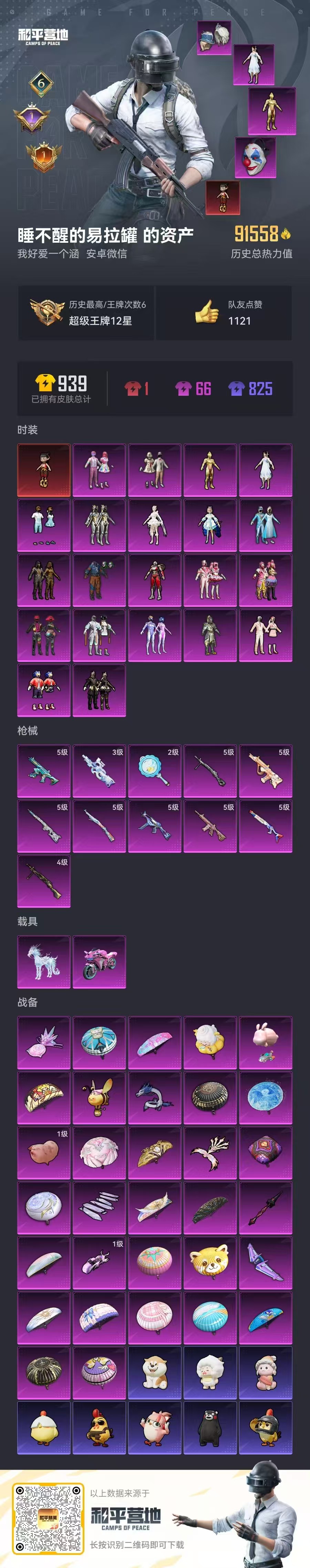 HPCMW3424911和平精英账号详情图2 HPCMW3424911和平精英账号详情图2