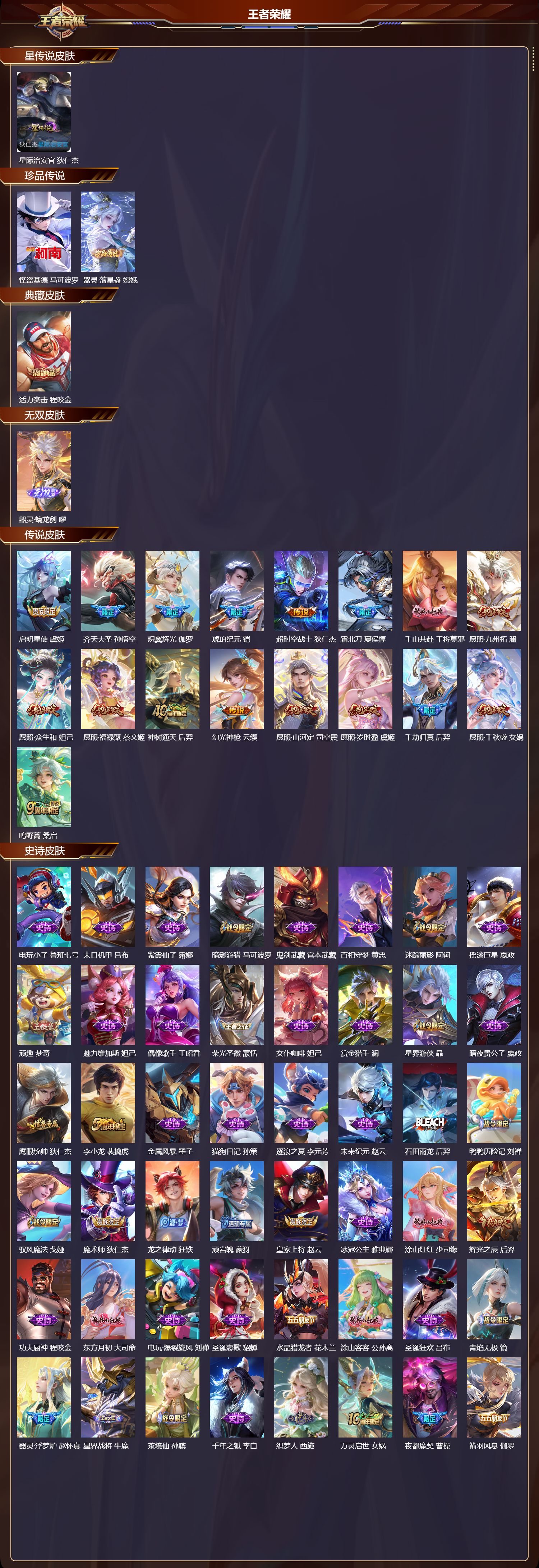 WZMK3382956王者荣耀账号详情图2