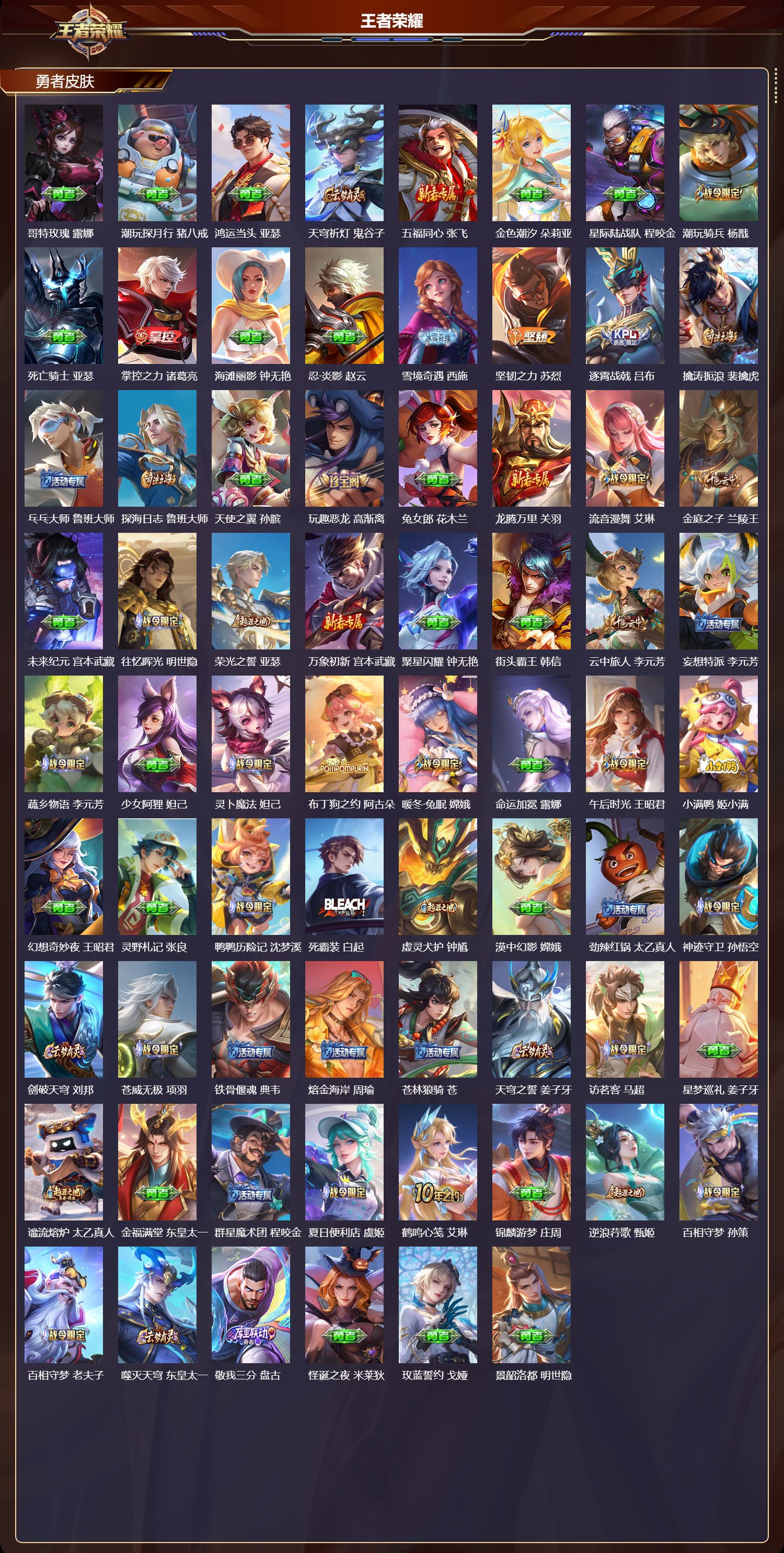 WZMK3382959王者荣耀账号详情图4