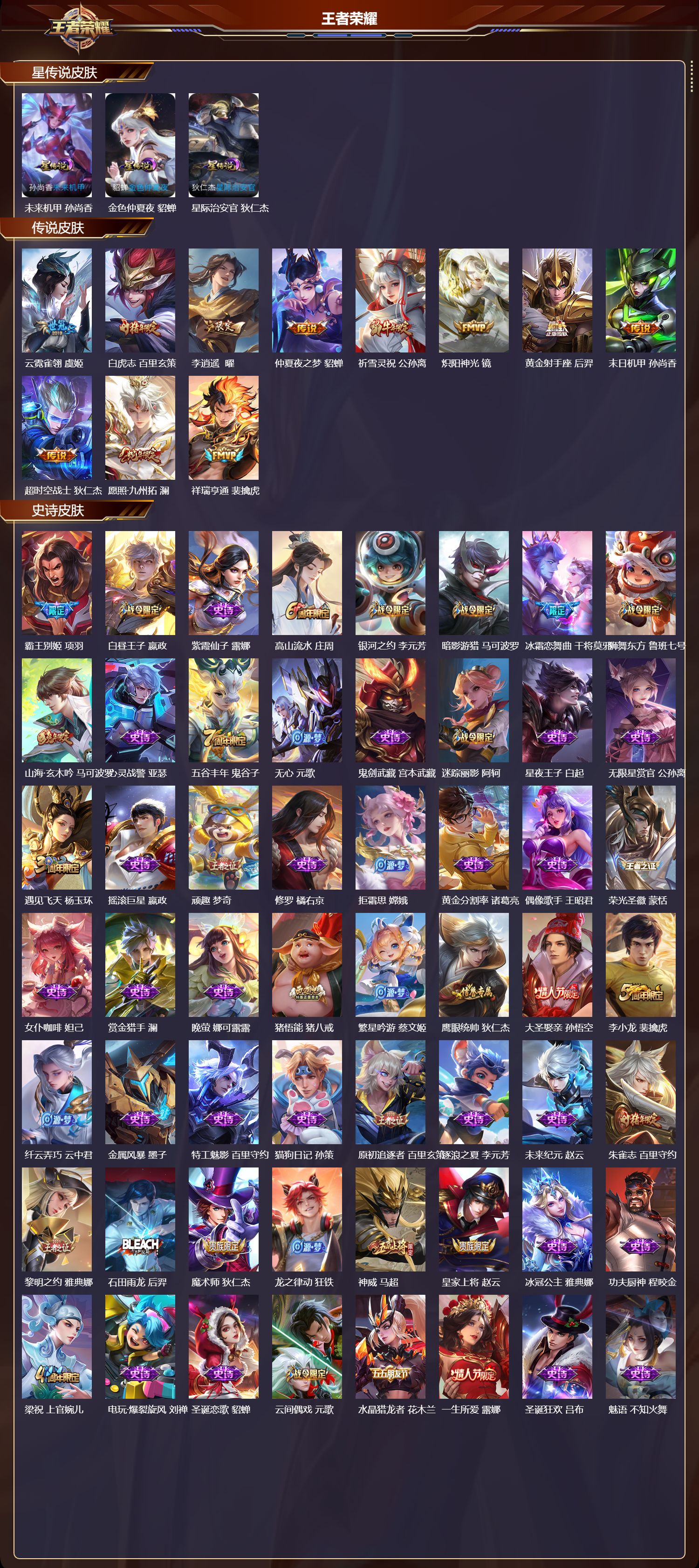 WZMK3382934王者荣耀账号详情图2 WZMK3382934王者荣耀账号详情图2